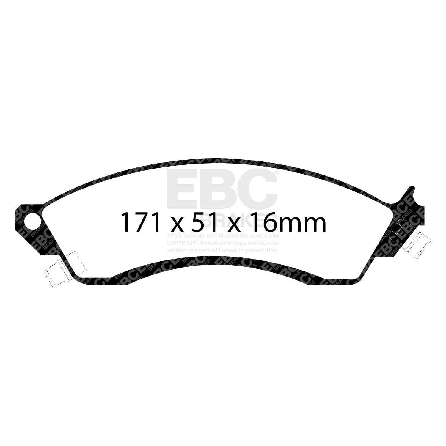EBC Brakes - UD412 - Disc Brake Pad image 3