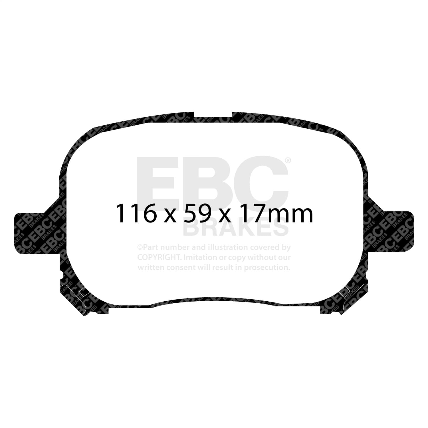 EBC Brakes - DP61133 - Disc Brake Pad image 2