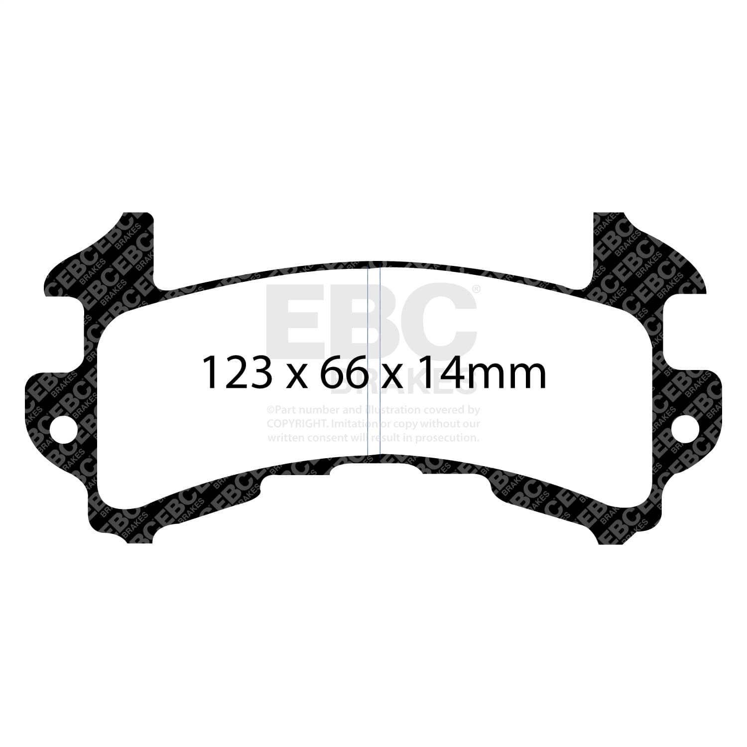 EBC Brakes - UD154 - Disc Brake Pad image 4