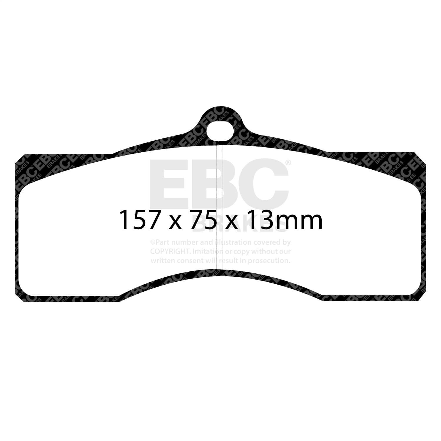EBC Brakes - UD008 - Disc Brake Pad image 5