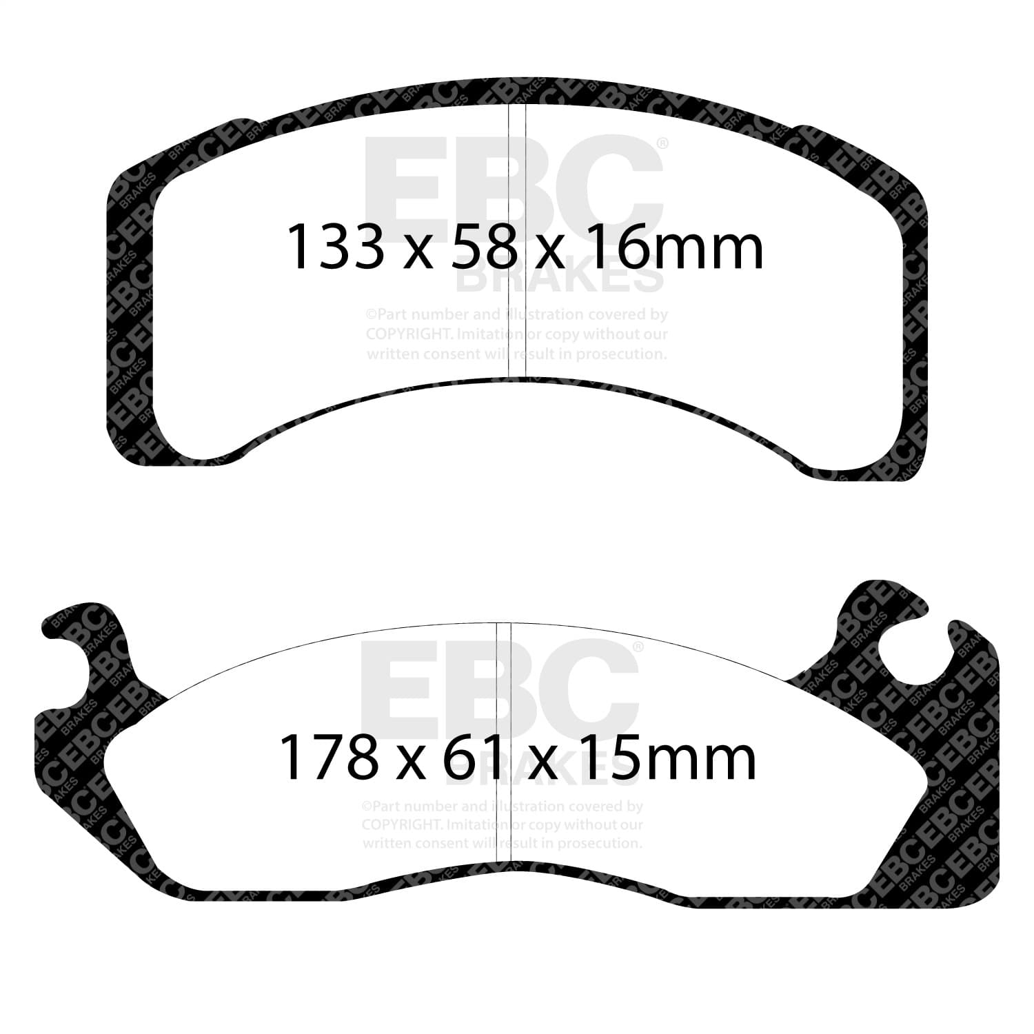 EBC Brakes - DP31159C - Disc Brake Pad image 2