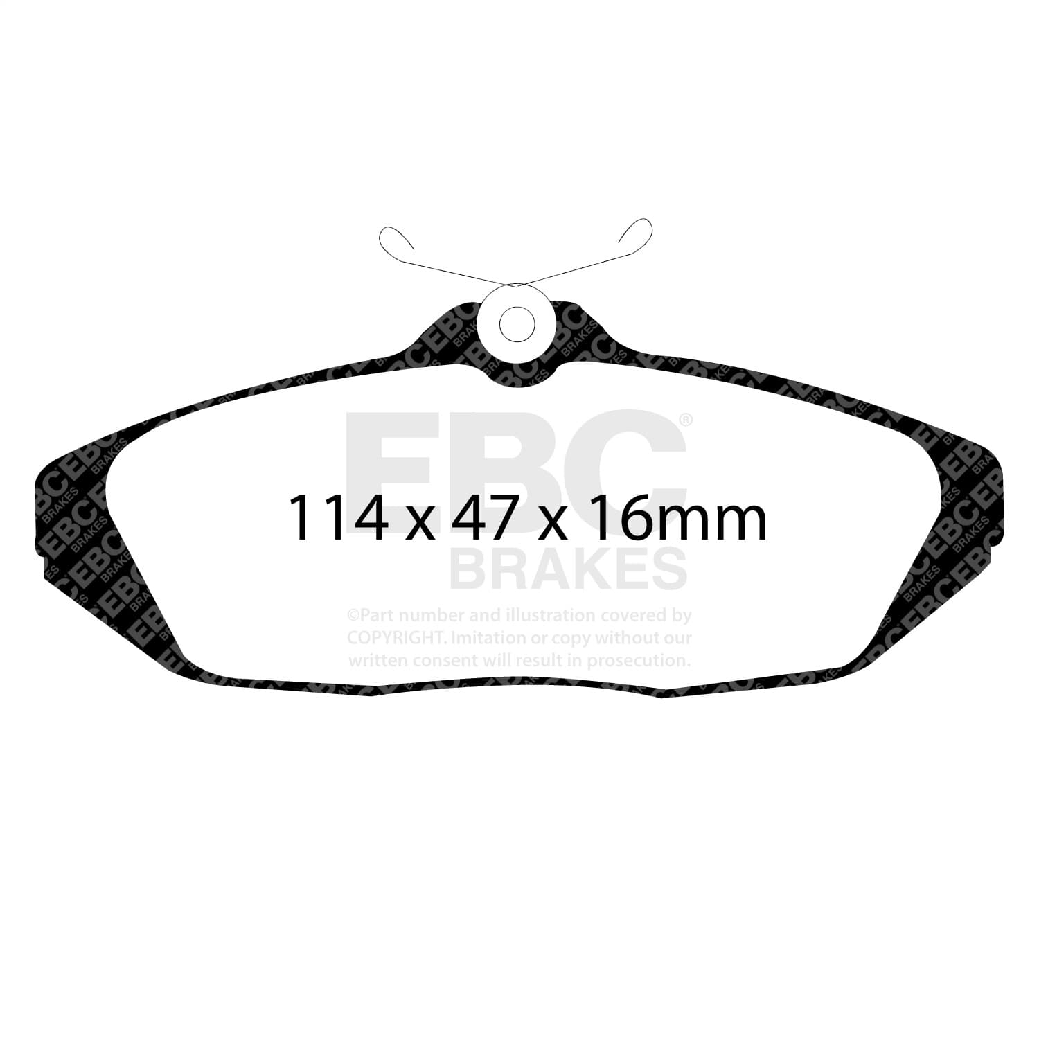 EBC Brakes - DP31164C - Disc Brake Pad image 1