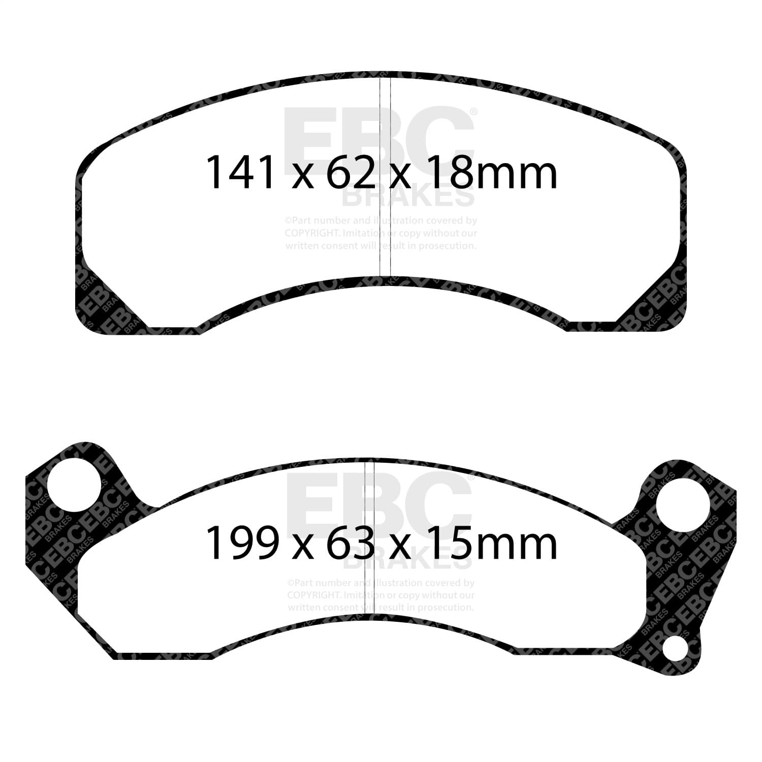 EBC Brakes - UD200 - Disc Brake Pad image 3