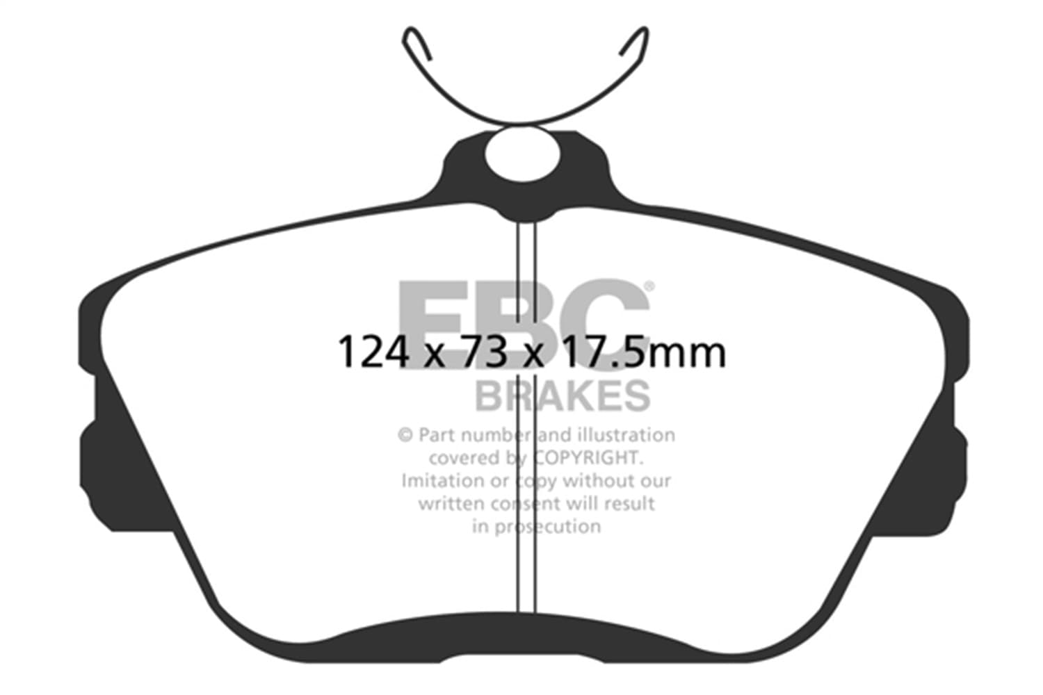 EBC Brakes - UD598 - Disc Brake Pad image 2