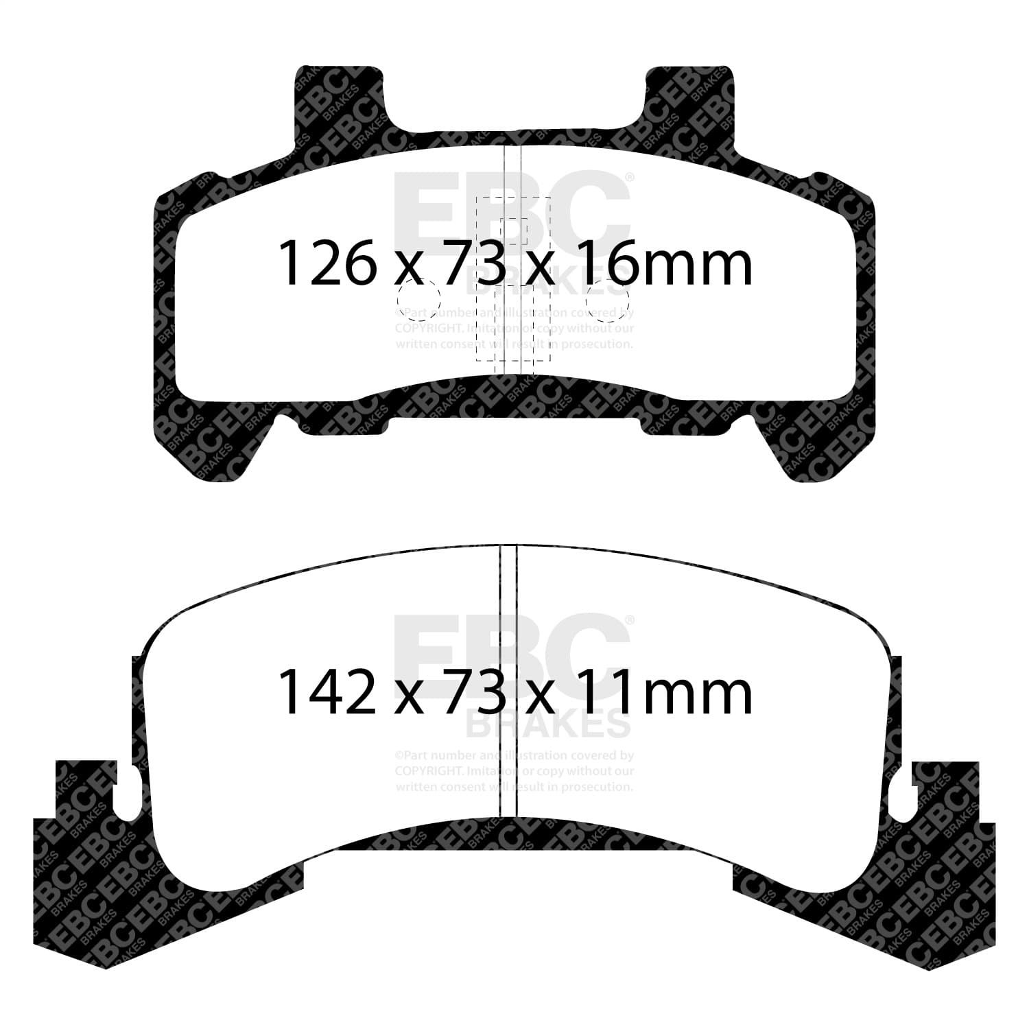 EBC Brakes - UD289 - Disc Brake Pad image 6