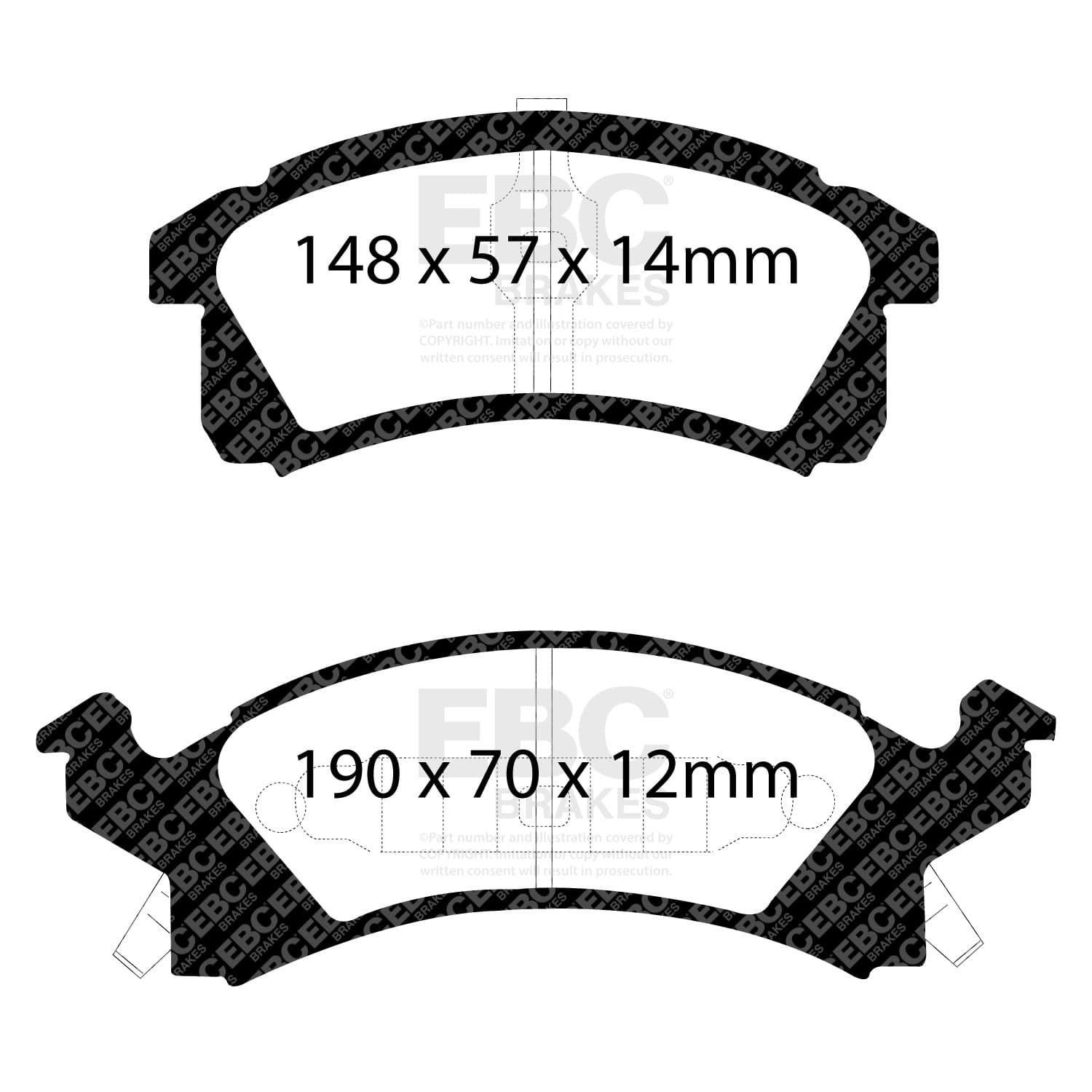 EBC Brakes - DP31174C - Disc Brake Pad image 2