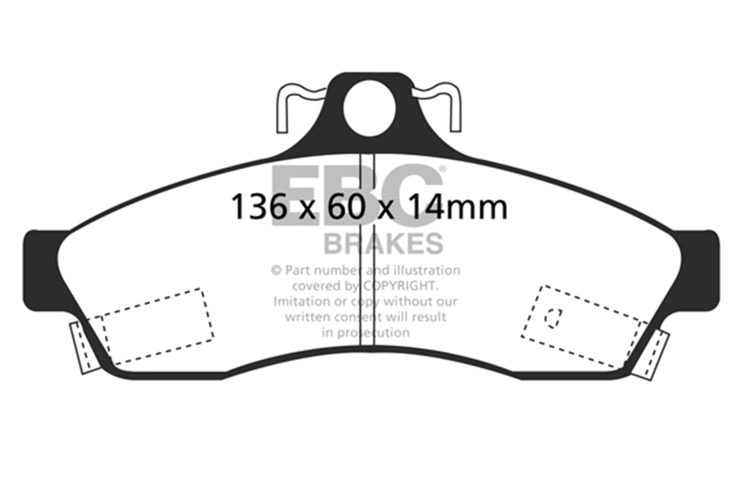 EBC Brakes - DP41181R - Disc Brake Pad image 5