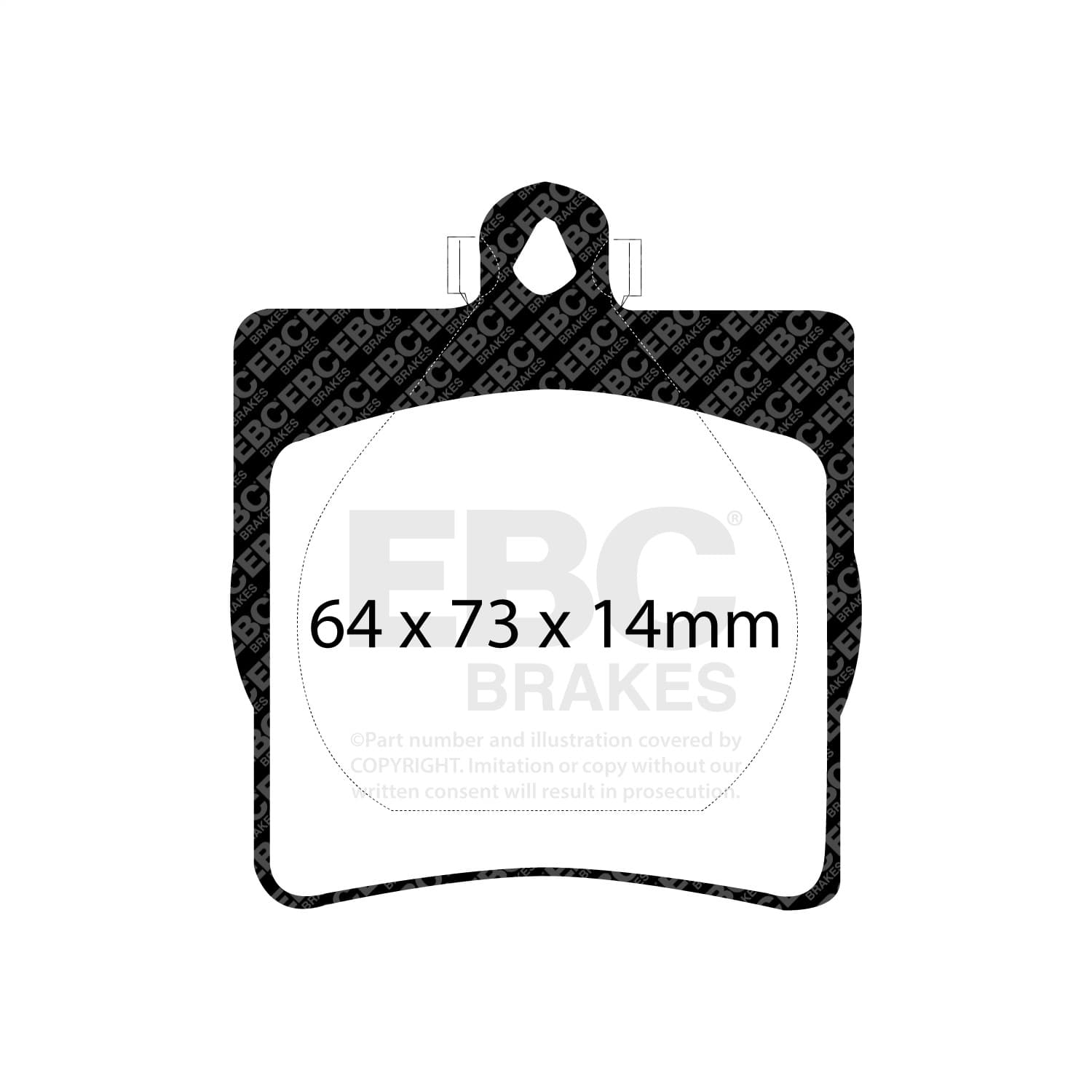 EBC Brakes - DP31191C - Disc Brake Pad image 3