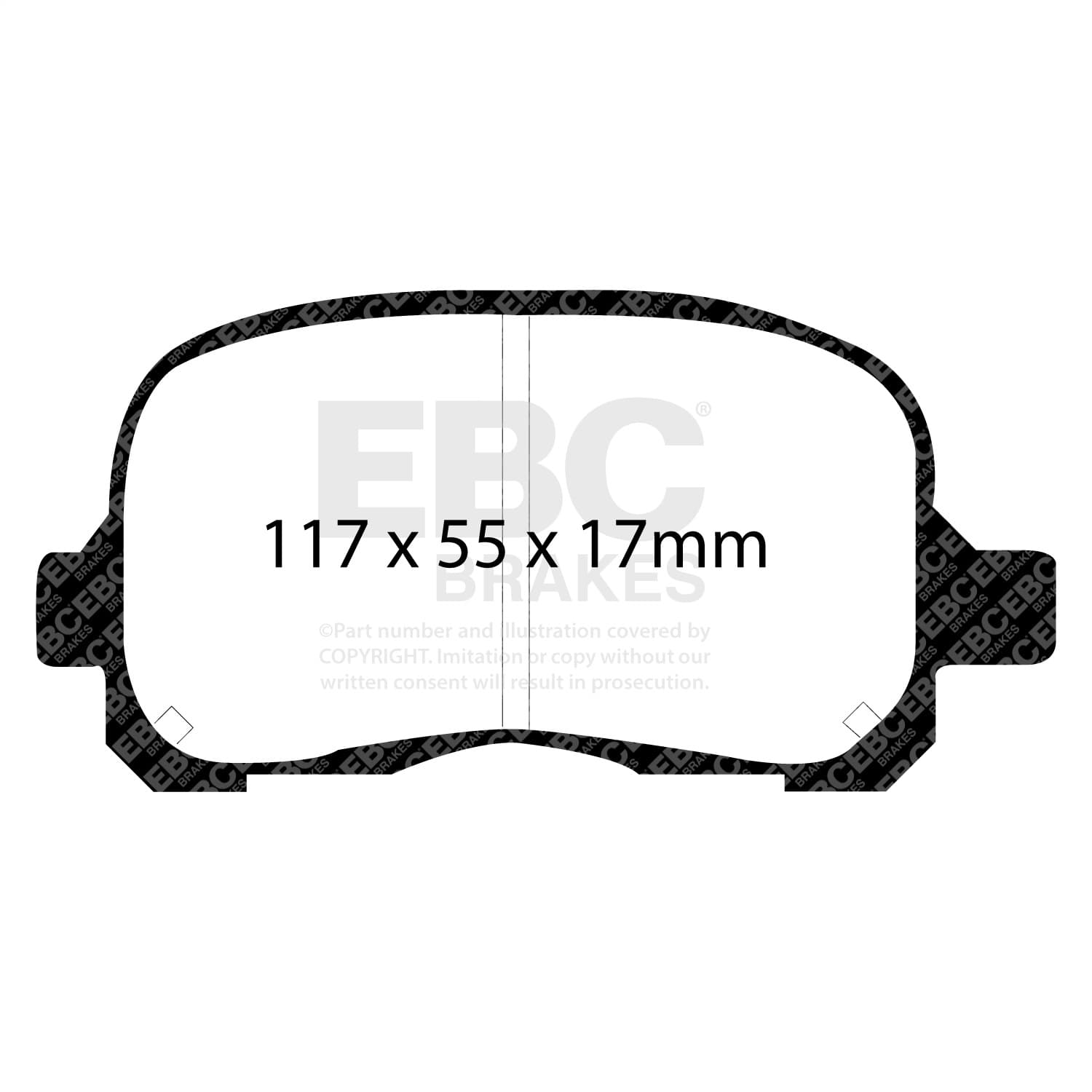 EBC Brakes - UD741 - Disc Brake Pad image 2