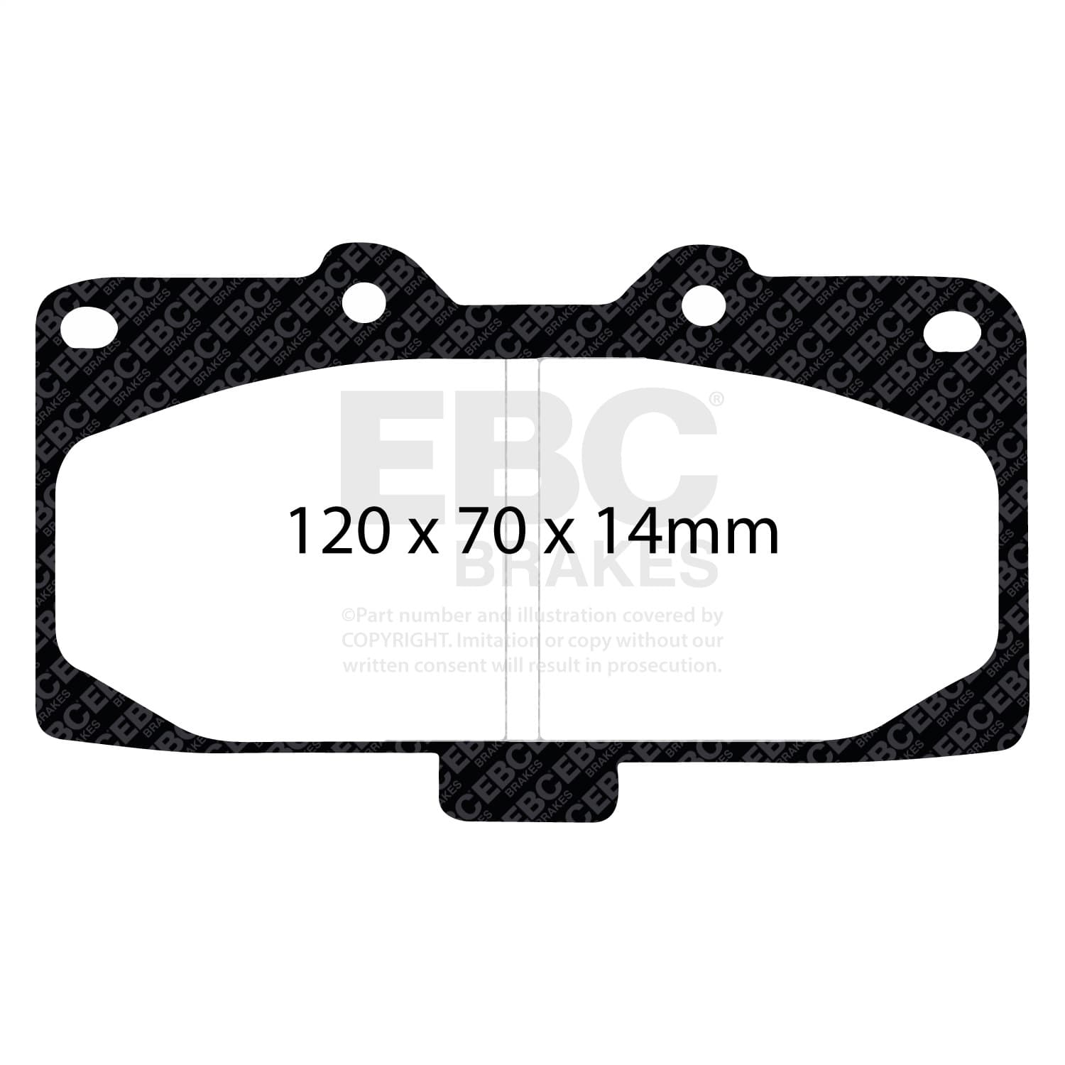 EBC Brakes - DP31200C - Disc Brake Pad image 3