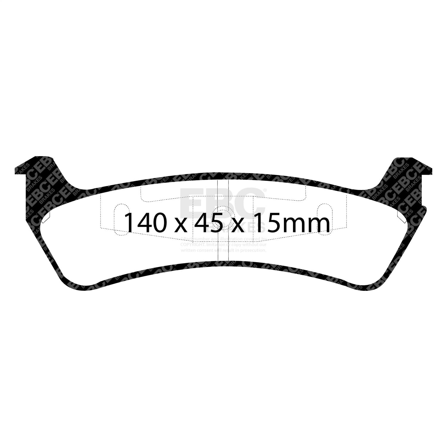 EBC Brakes - DP61201 - Disc Brake Pad image 5