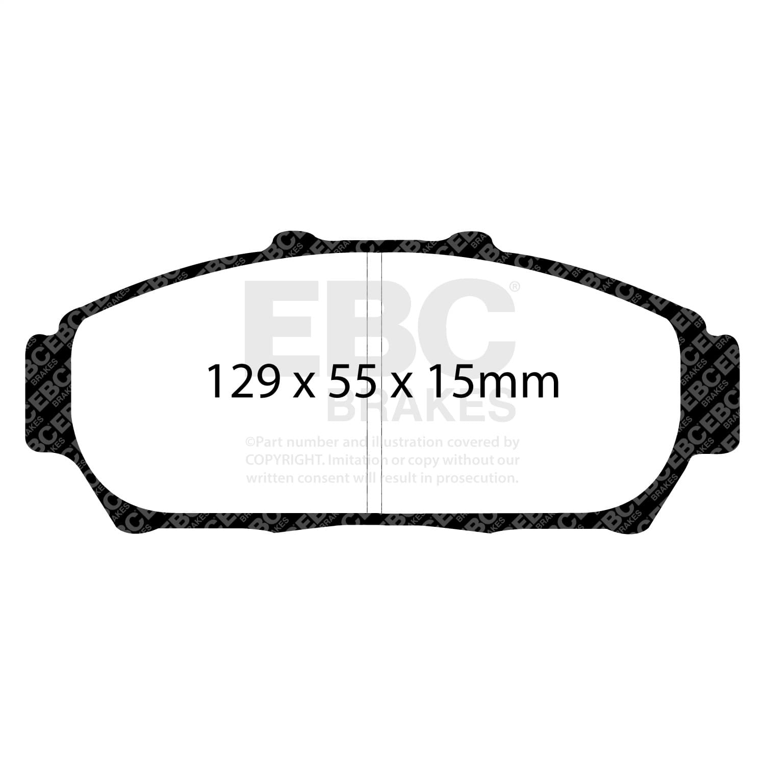 EBC Brakes - DP21206 - Disc Brake Pad image 3