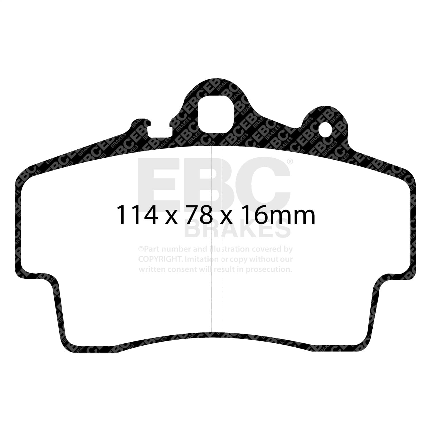 EBC Brakes - DP31207C - Disc Brake Pad image 3