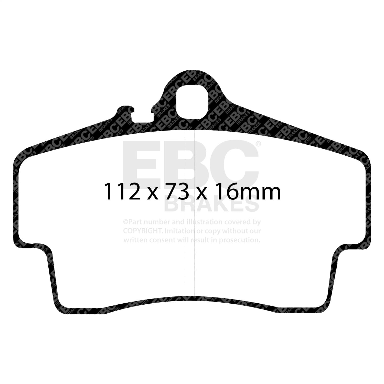 EBC Brakes - DP31208C - Disc Brake Pad image 2