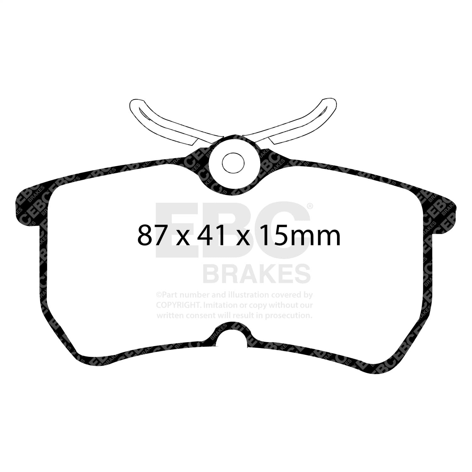 EBC Brakes - DP51517NDX - Disc Brake Pad image 2