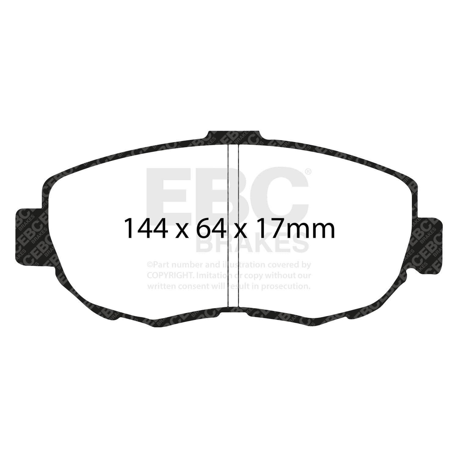 EBC Brakes - DP41223R - Disc Brake Pad image 2