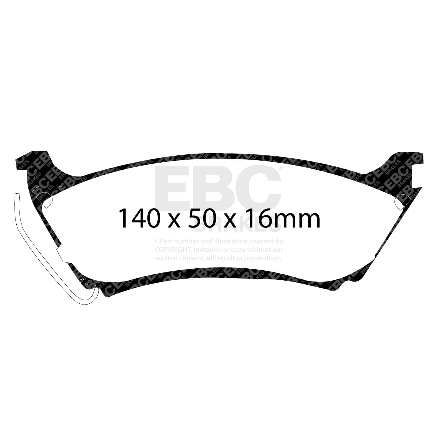 EBC Brakes - DP61233 - Disc Brake Pad image 4