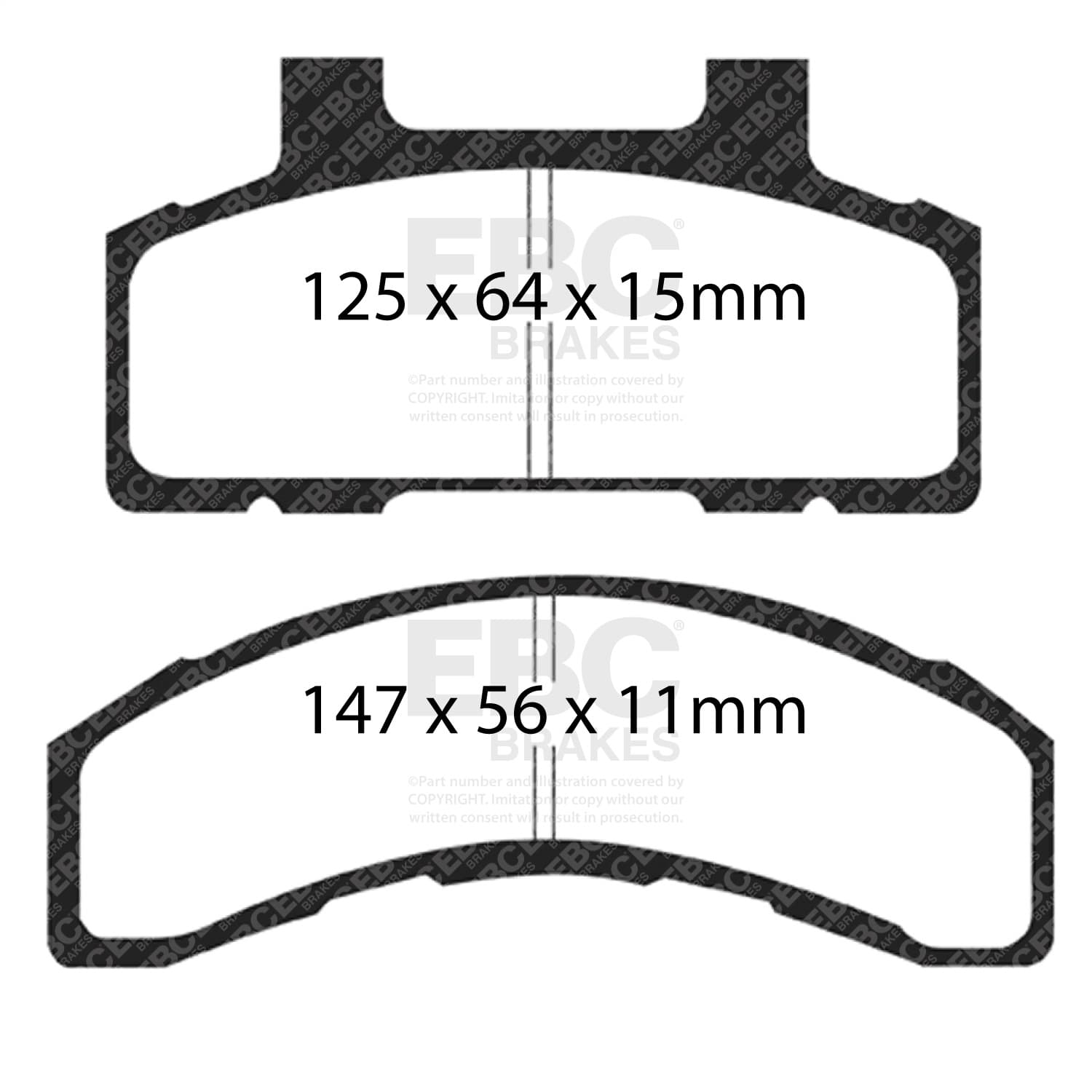 EBC Brakes - DP21240 - Disc Brake Pad image 2