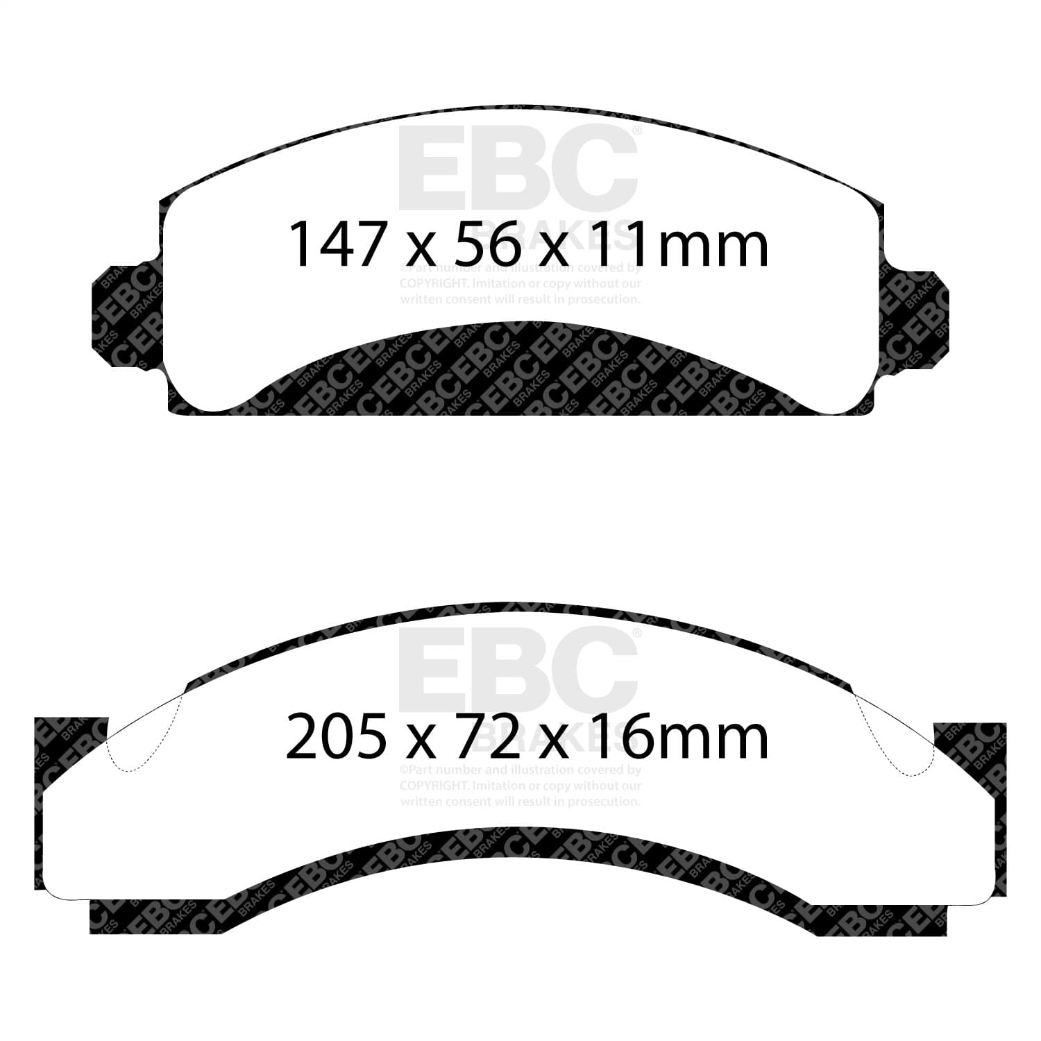 EBC Brakes - DP41241R - Disc Brake Pad image 1