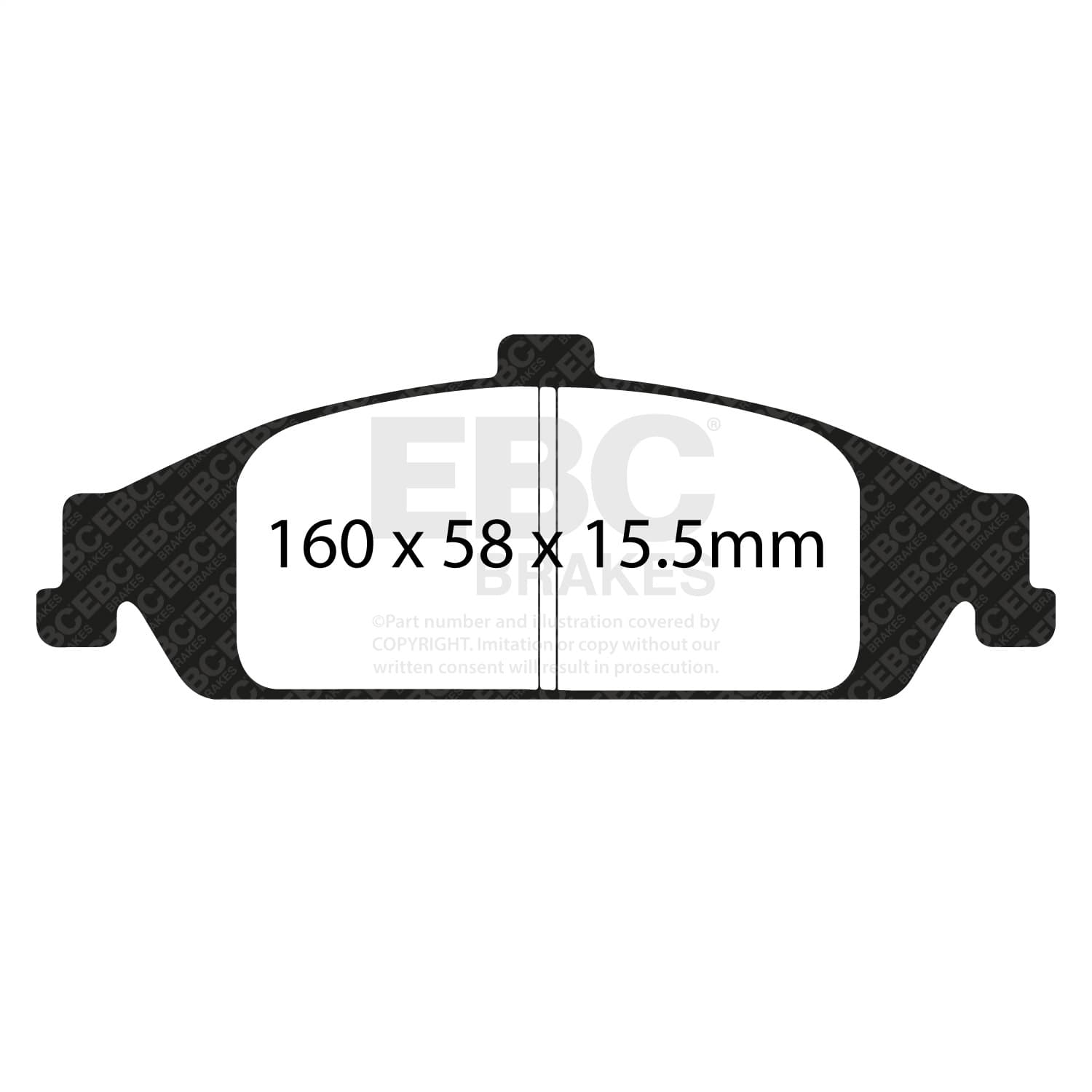 EBC Brakes - DP21243 - Disc Brake Pad image 2