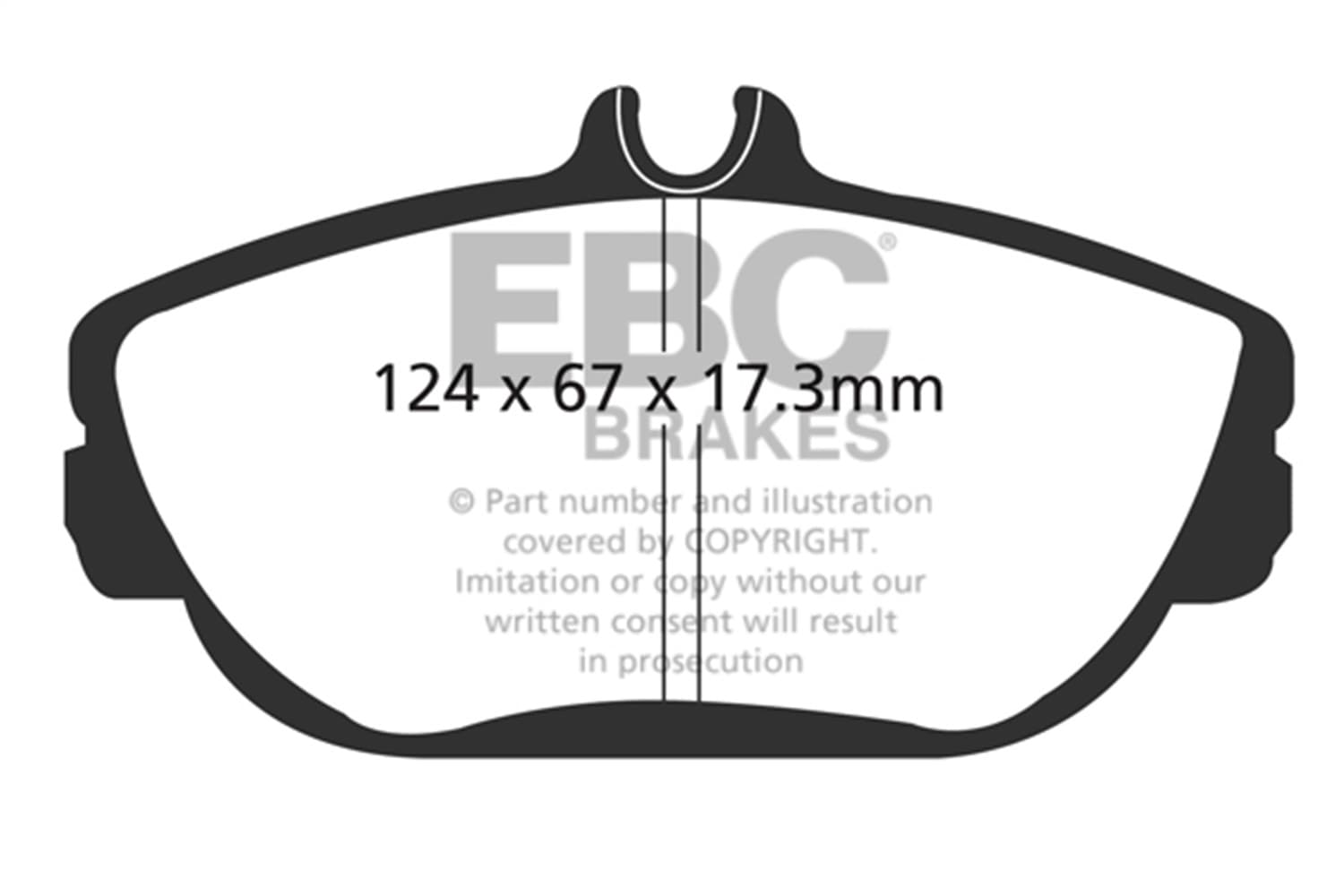 EBC Brakes - UD601 - Disc Brake Pad image 2