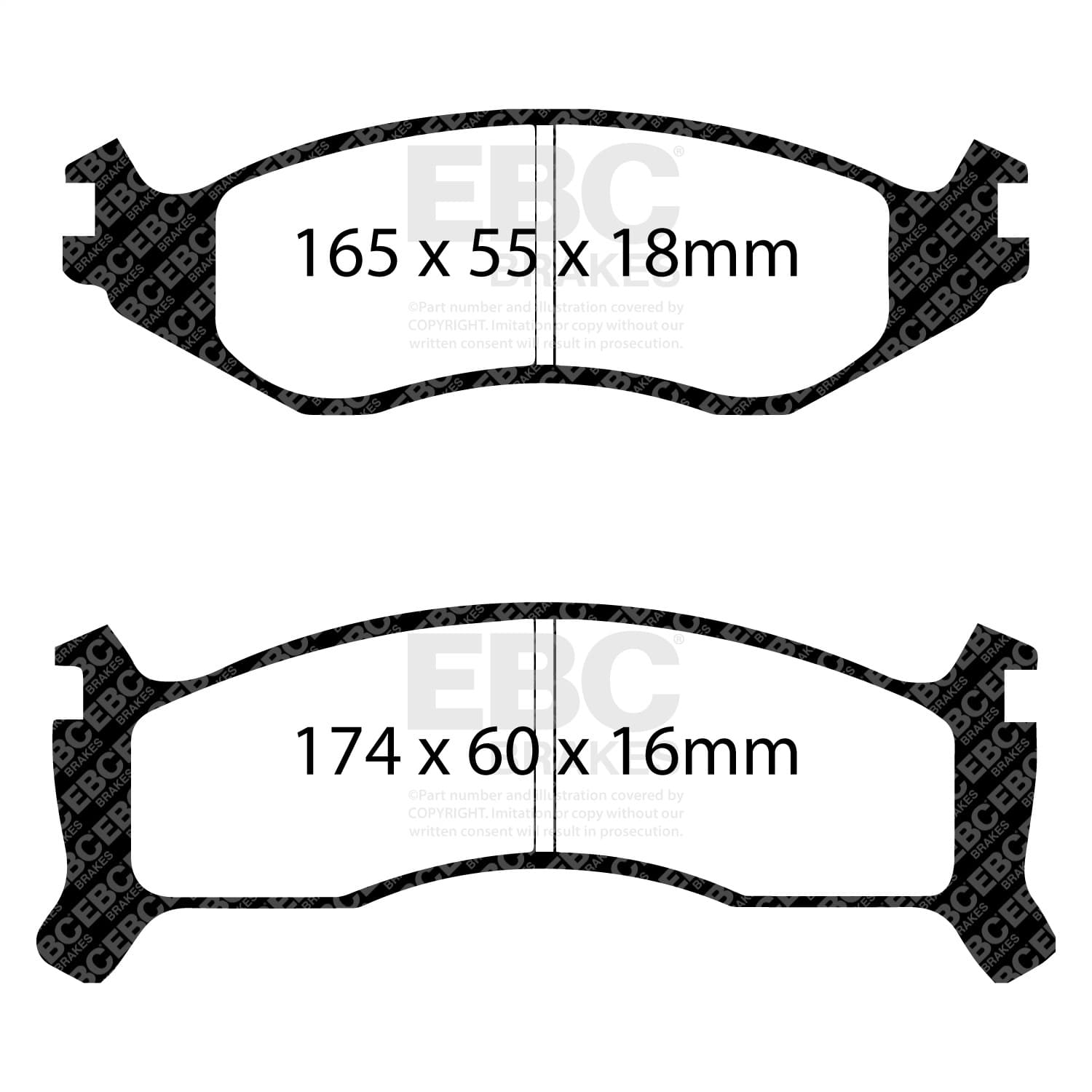 EBC Brakes - UD521 - Disc Brake Pad image 2