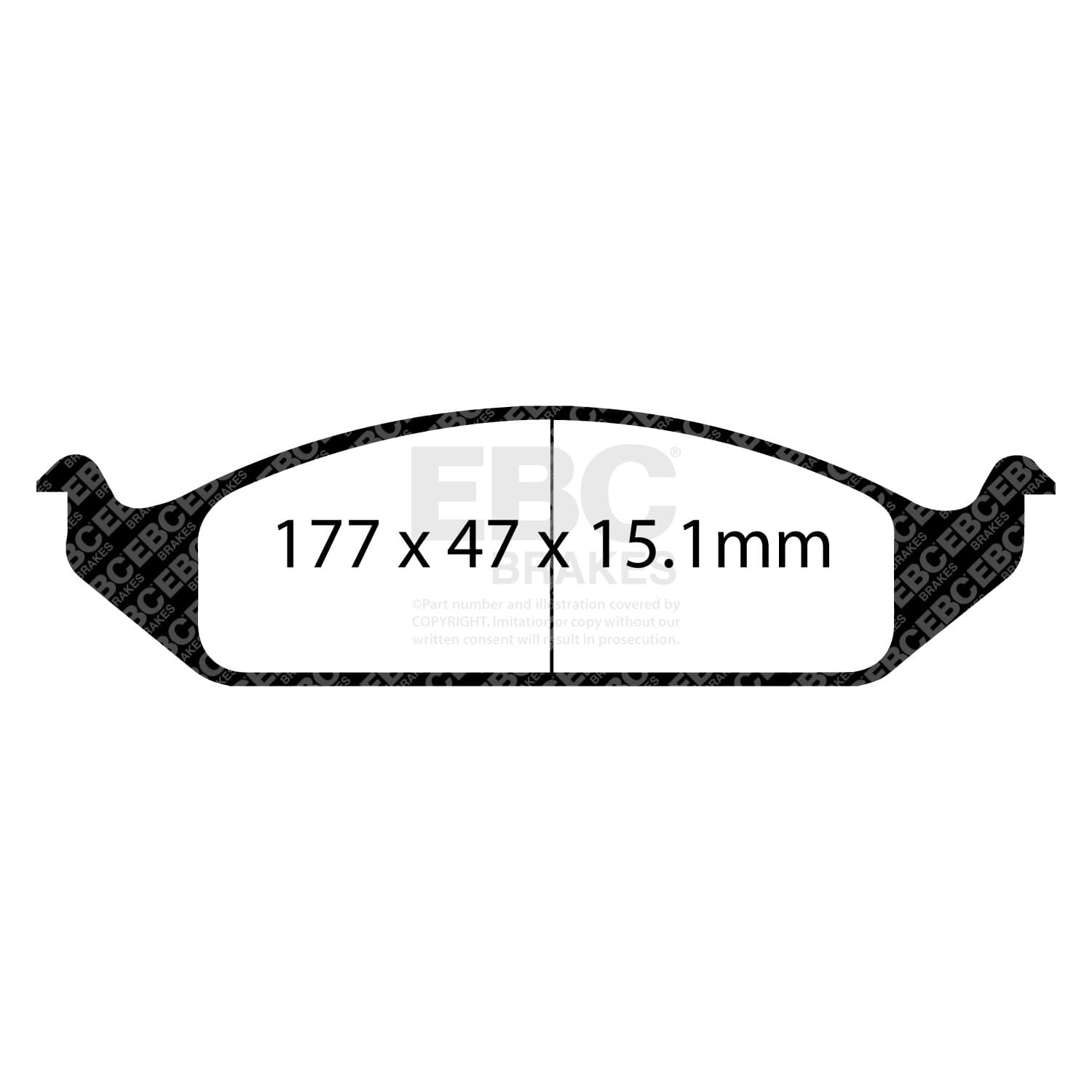 EBC Brakes - UD650 - Disc Brake Pad image 2