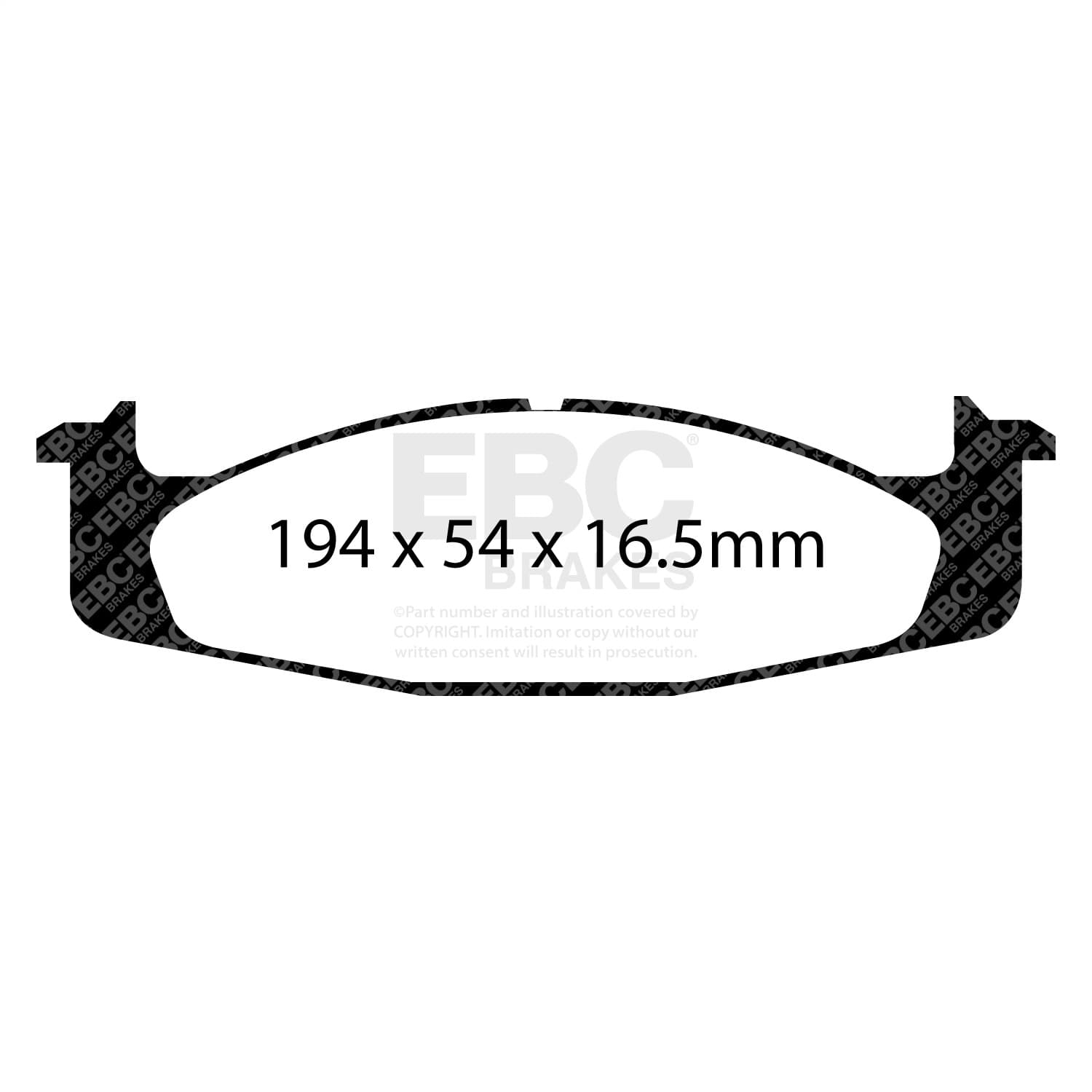 EBC Brakes - DP61260 - Disc Brake Pad image 1