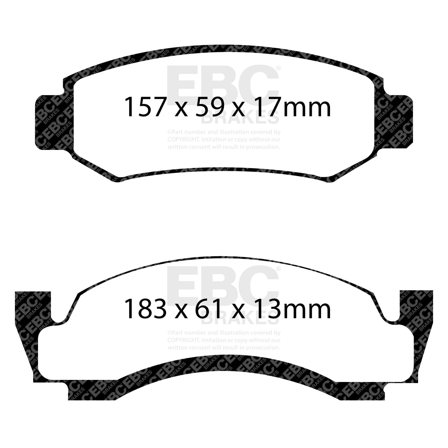 EBC Brakes - DP61261 - Disc Brake Pad image 1