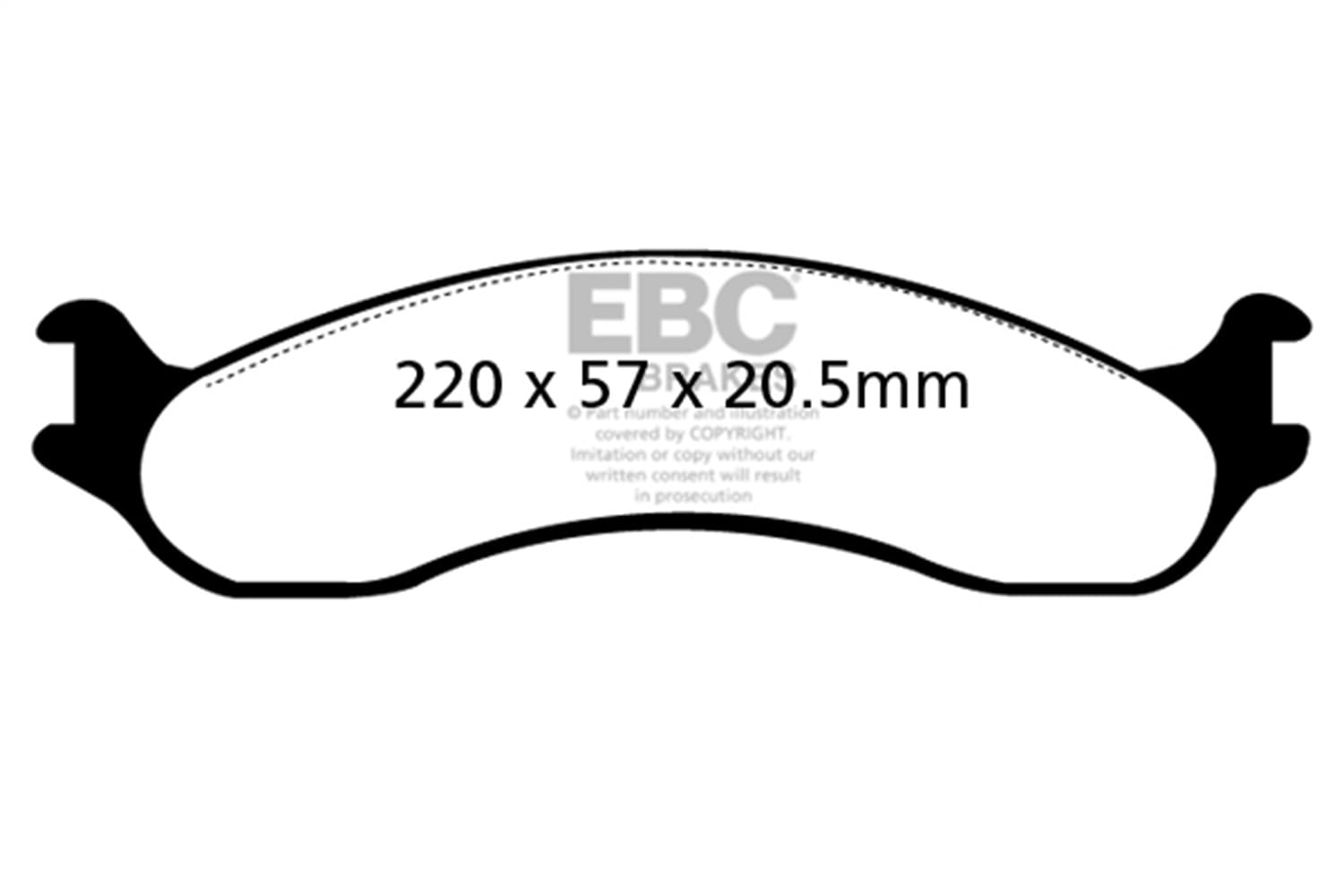 EBC Brakes - UD655 - Disc Brake Pad image 3