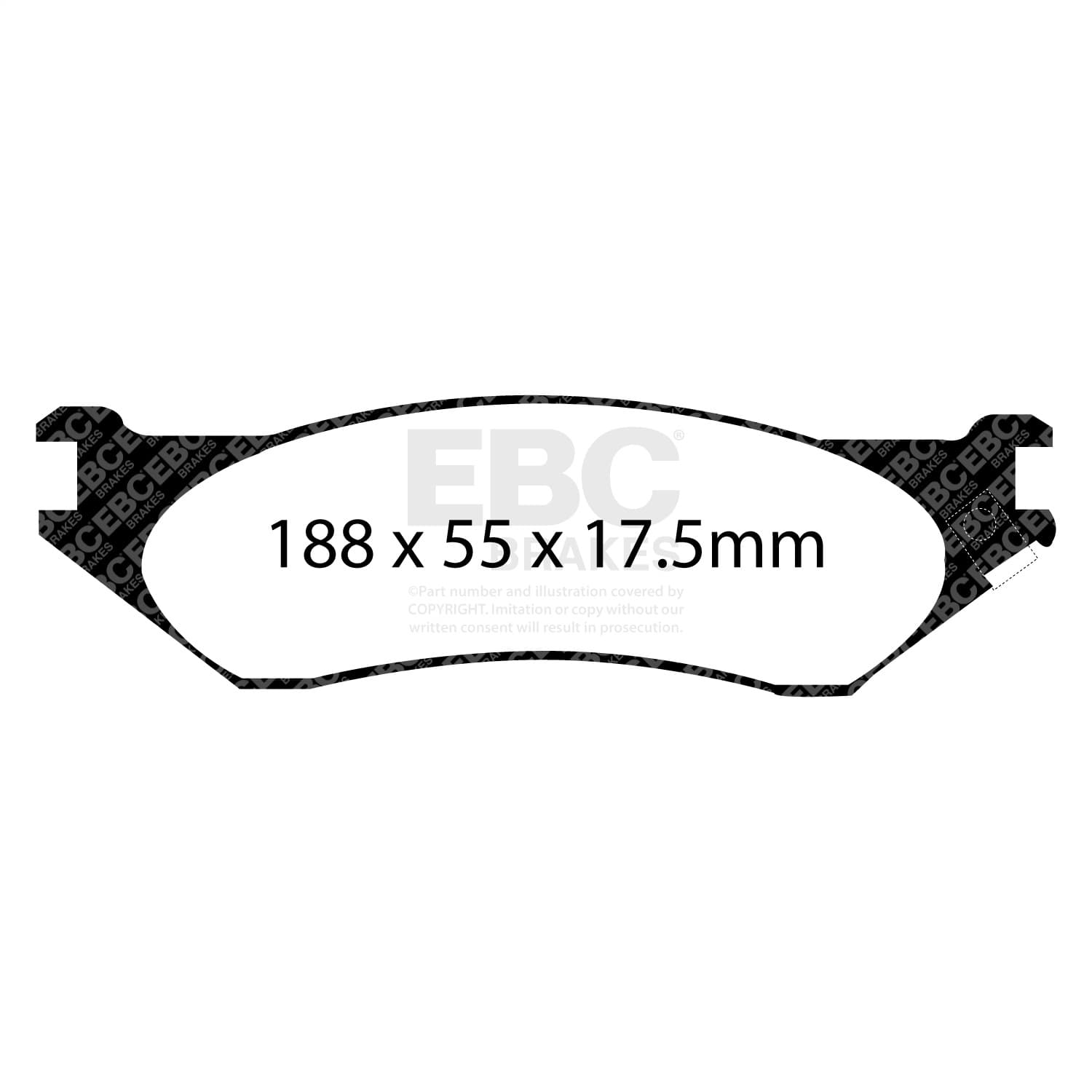 EBC Brakes - DP41267R - Disc Brake Pad image 2
