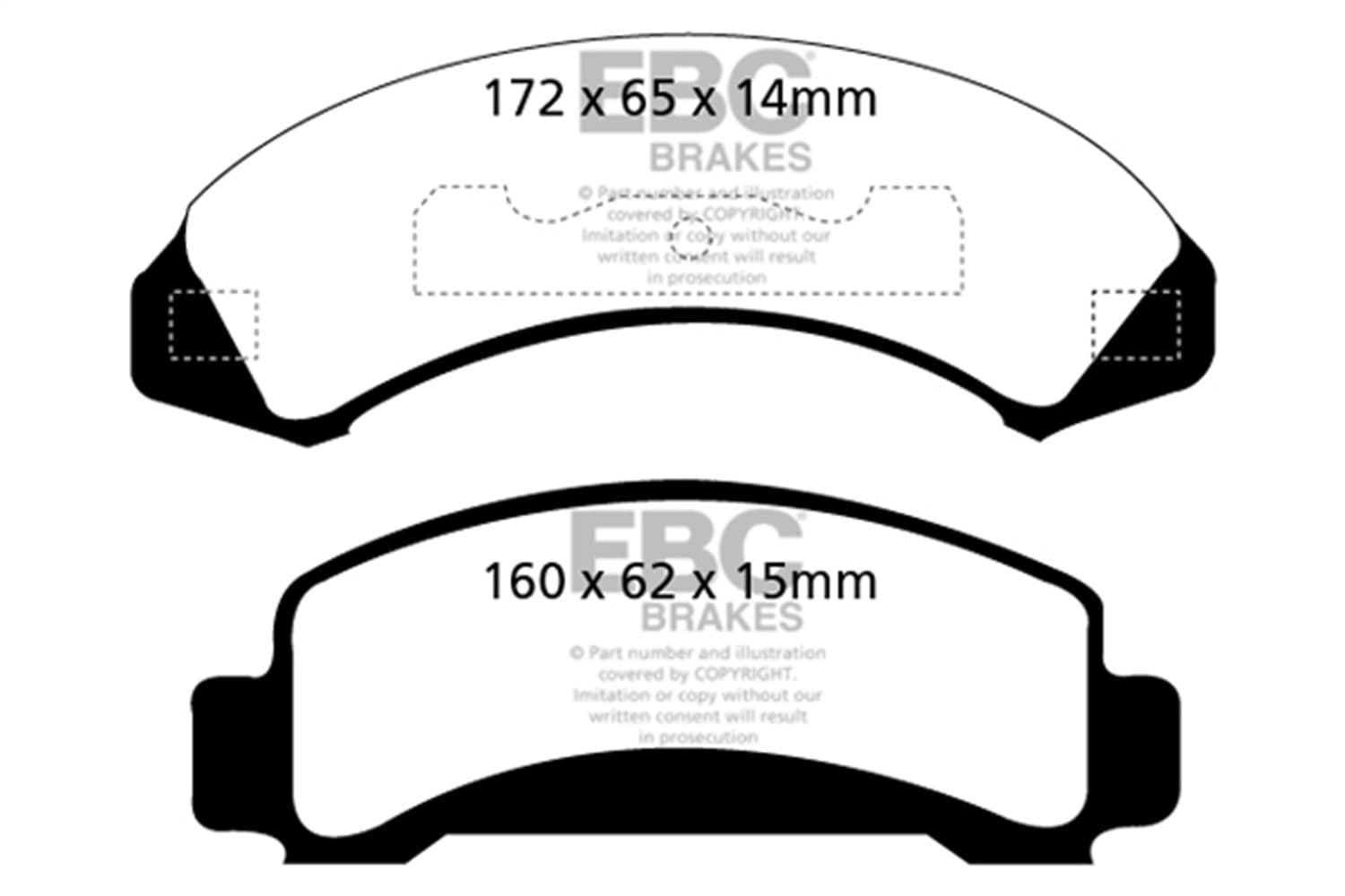EBC Brakes - UD387 - Disc Brake Pad image 3