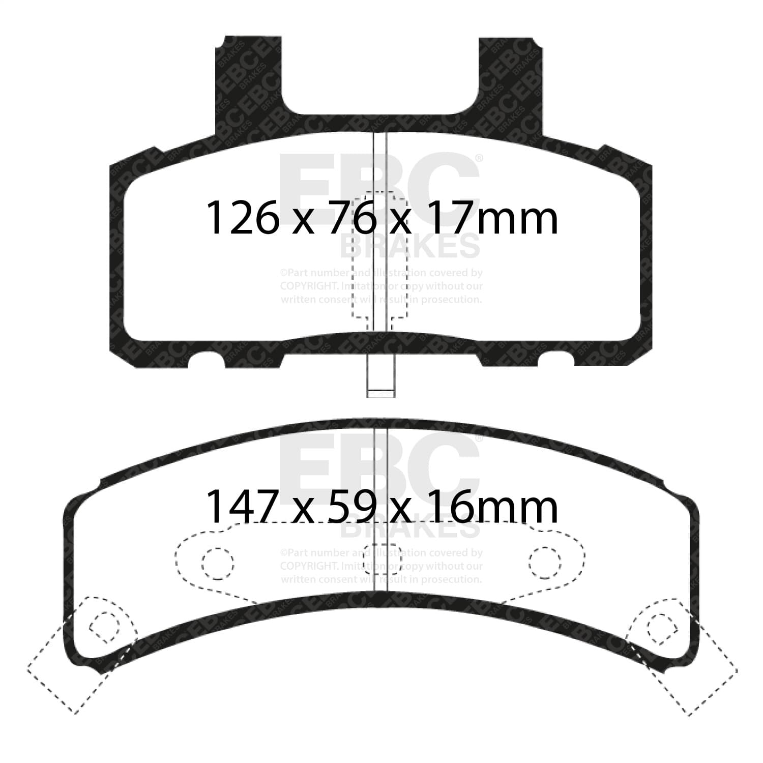 EBC Brakes - DP61273 - Disc Brake Pad image 3