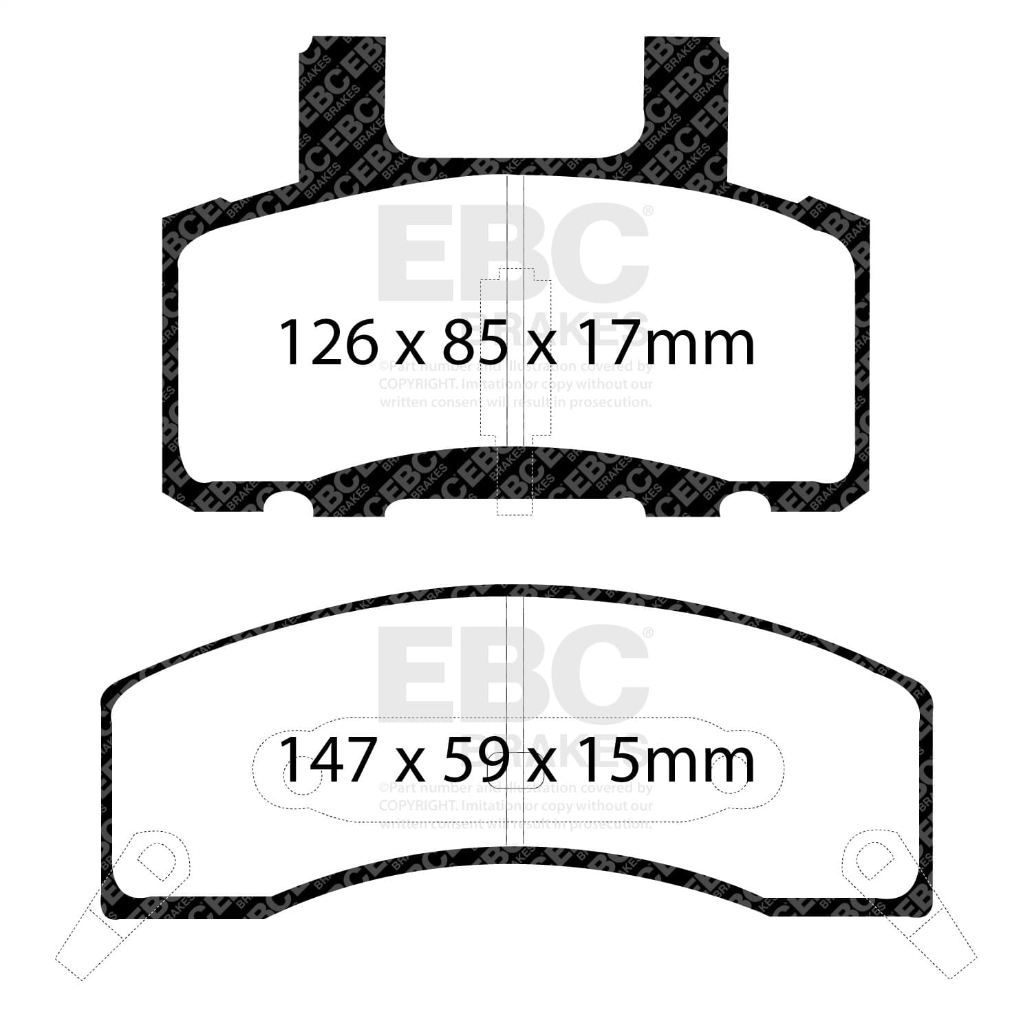 EBC Brakes - DP41274R - Disc Brake Pad image 2