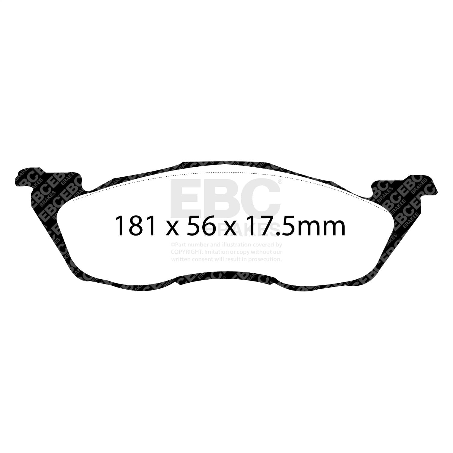 EBC Brakes - UD593 - Disc Brake Pad image 4