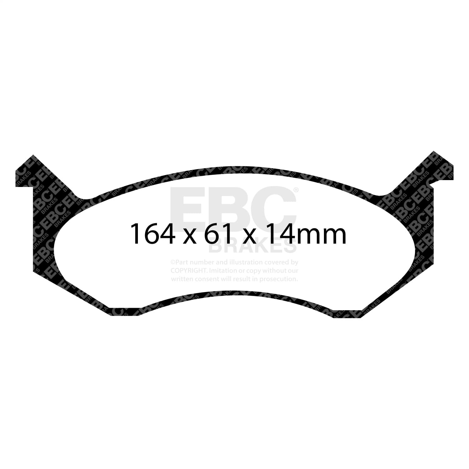 EBC Brakes - UD269 - Disc Brake Pad image 3