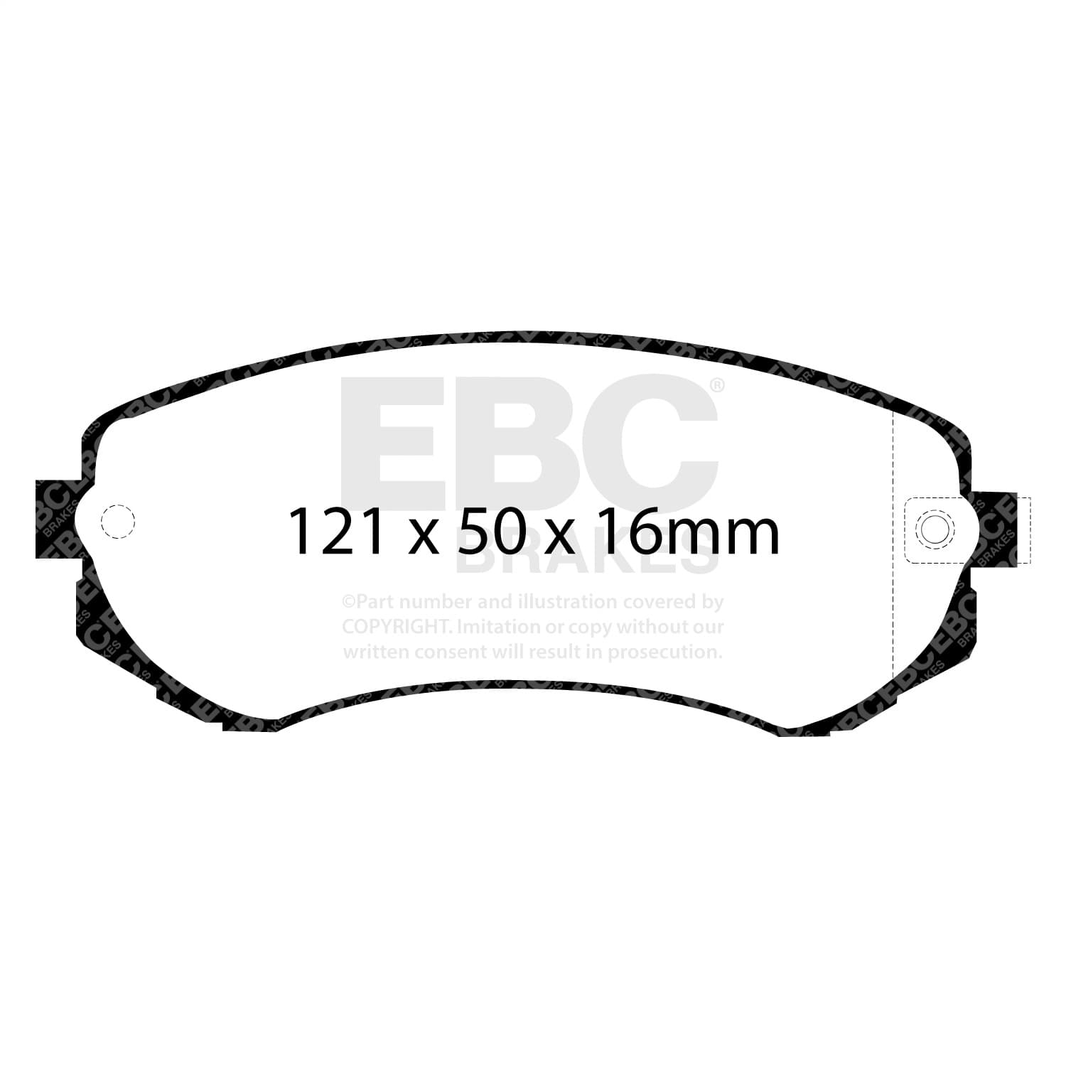EBC Brakes - DP51279NDX - Disc Brake Pad image 4
