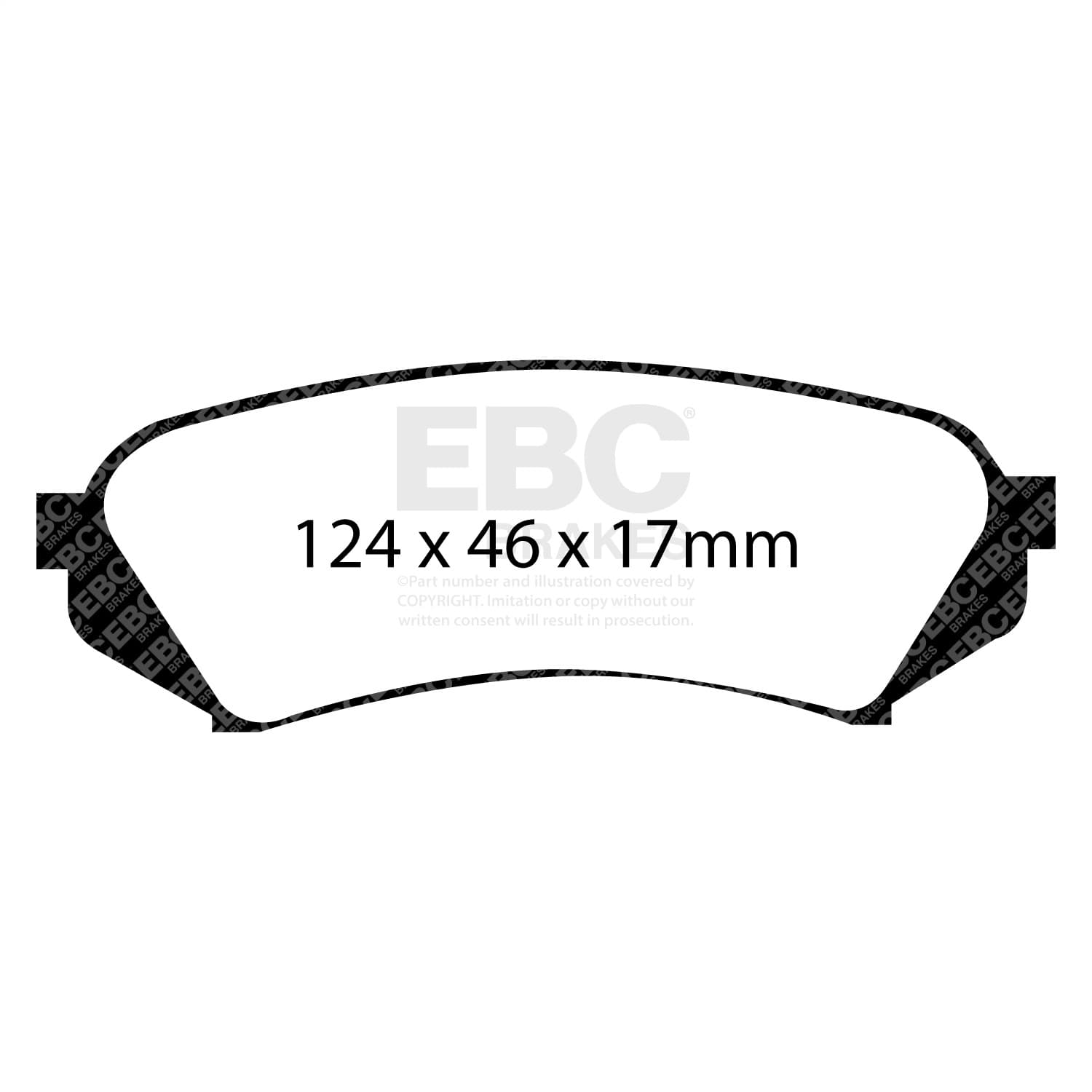 EBC Brakes - DP51282NDX - Disc Brake Pad image 2
