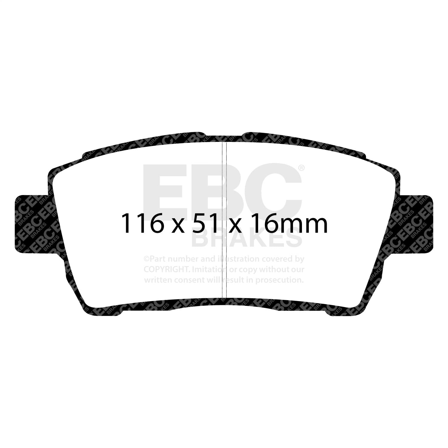 EBC Brakes - UD822 - Disc Brake Pad image 5