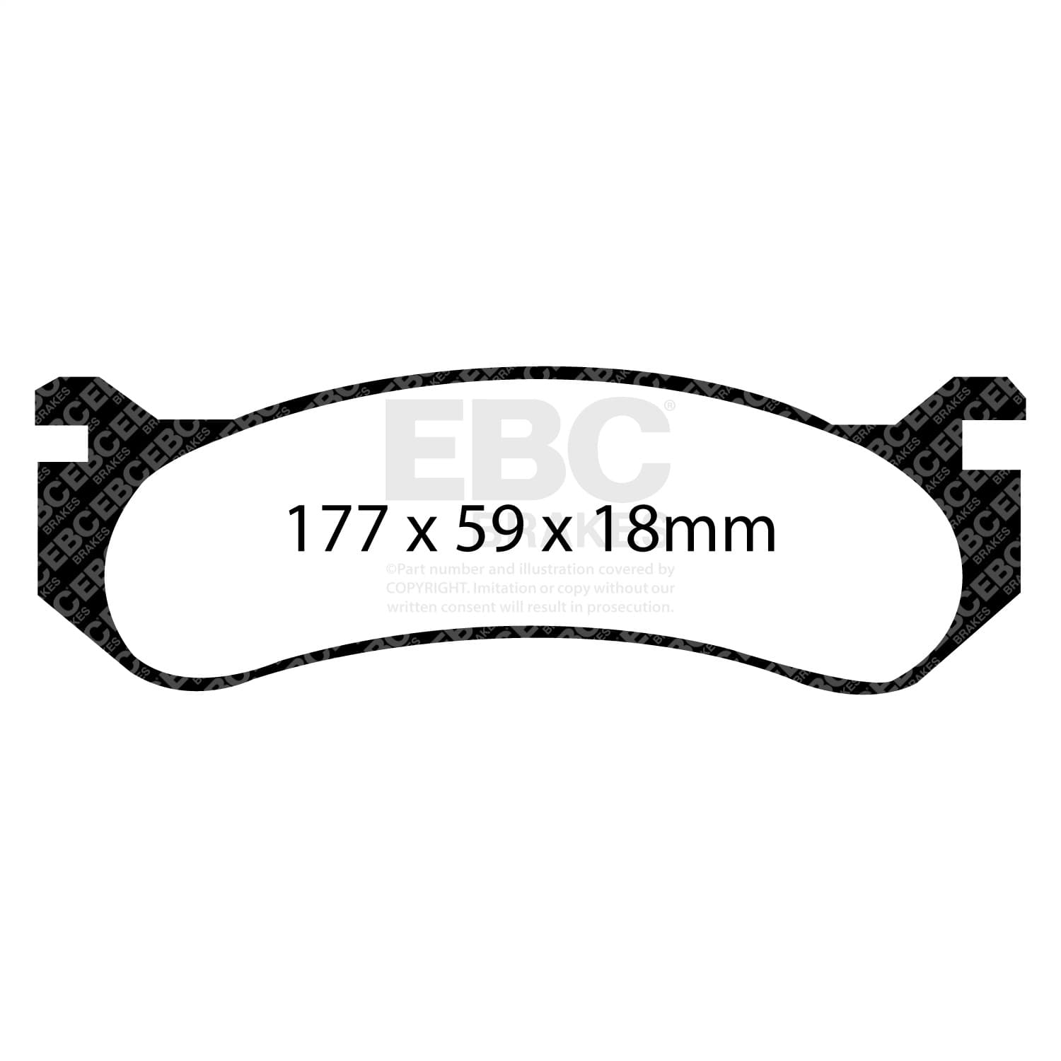 EBC Brakes - ED91304 - Disc Brake Pad image 2