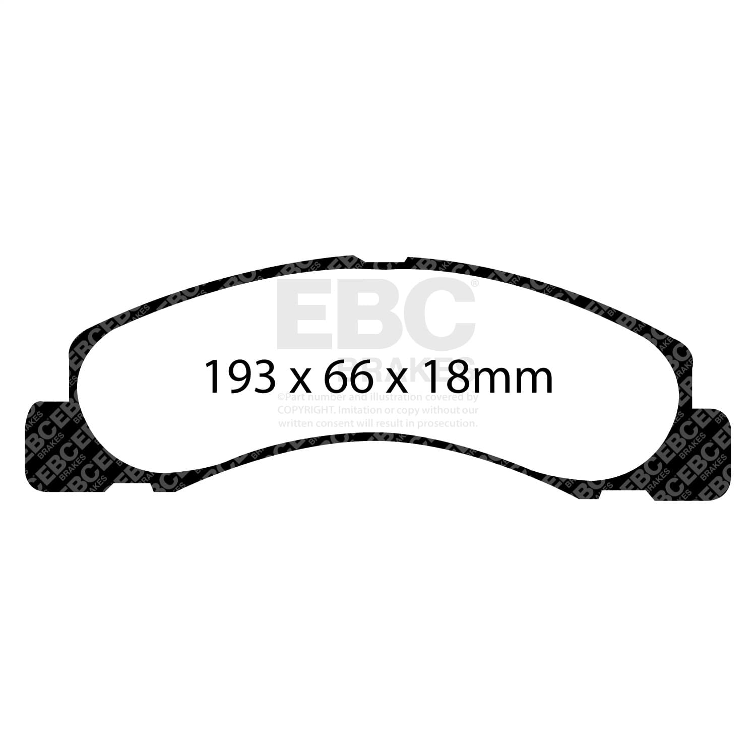 EBC Brakes - DP61308 - Disc Brake Pad image 3
