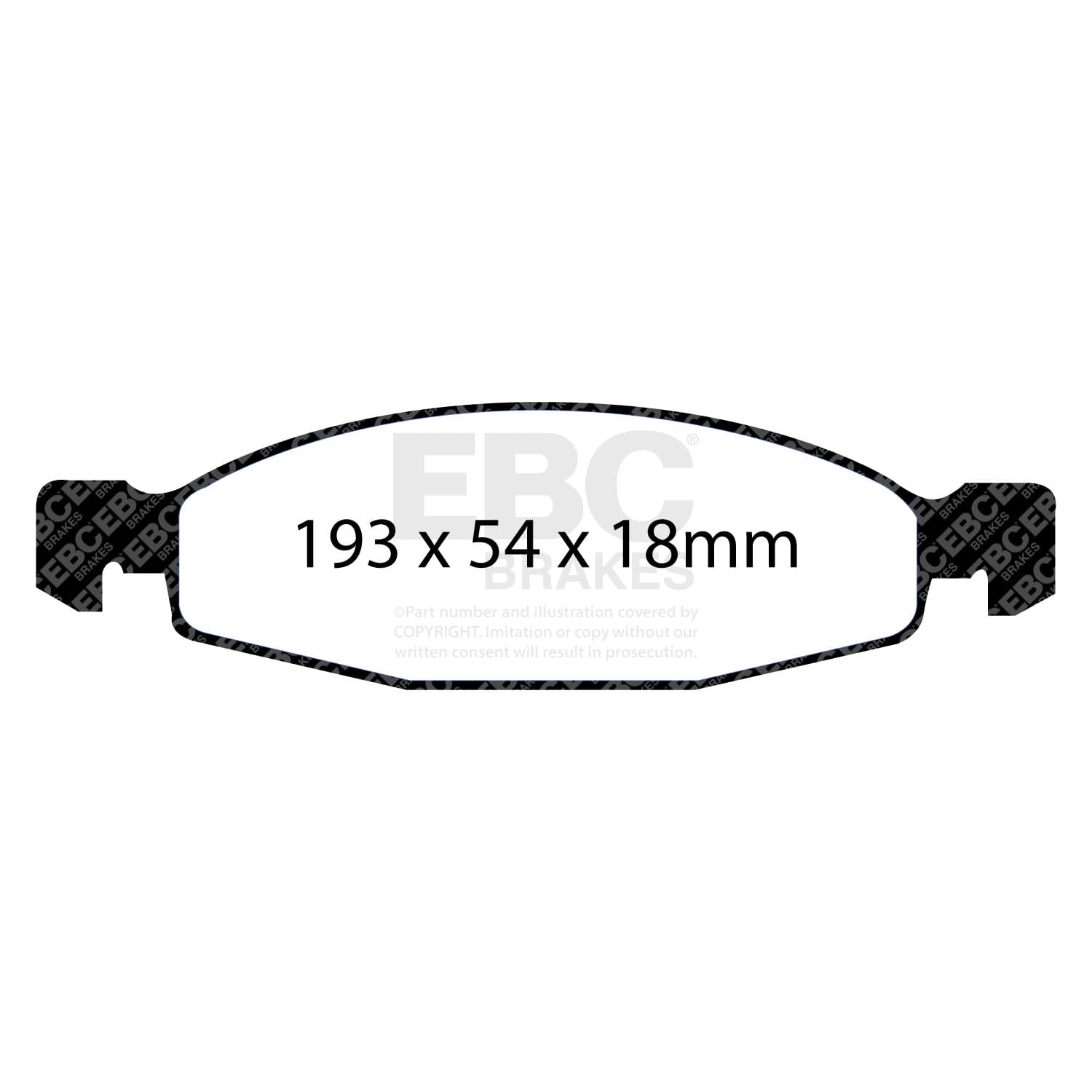 EBC Brakes - DP41312R - Disc Brake Pad image 2