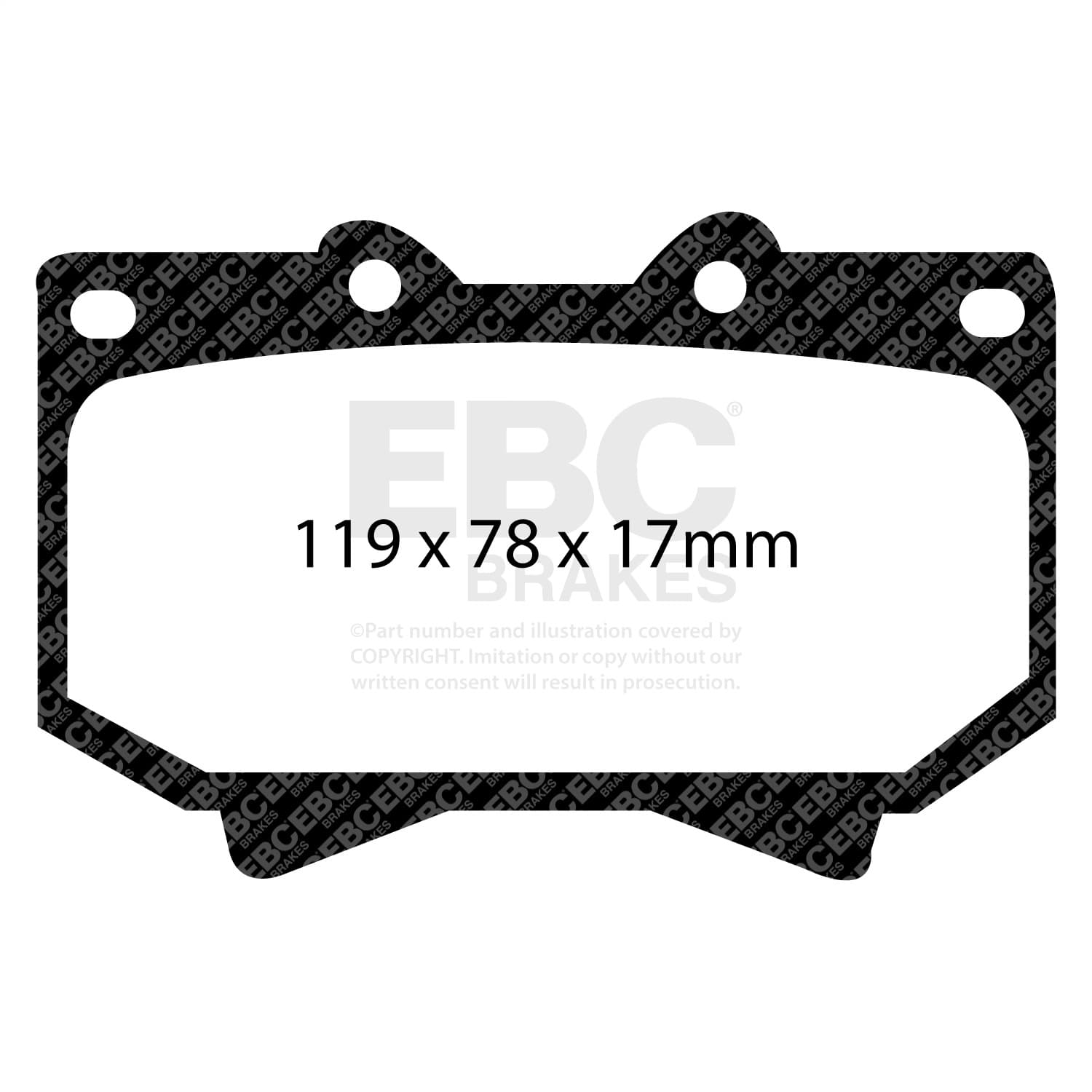 EBC Brakes - DP61319 - Disc Brake Pad image 2