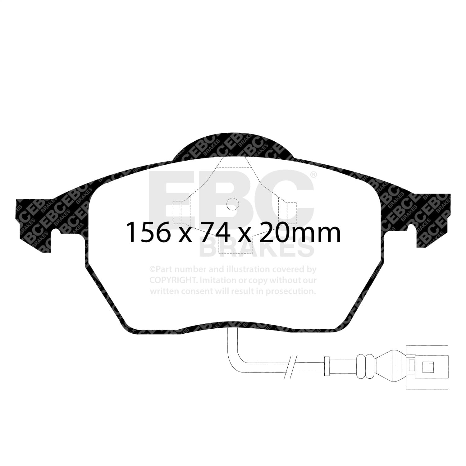 EBC Brakes - UD687 - Disc Brake Pad image 3