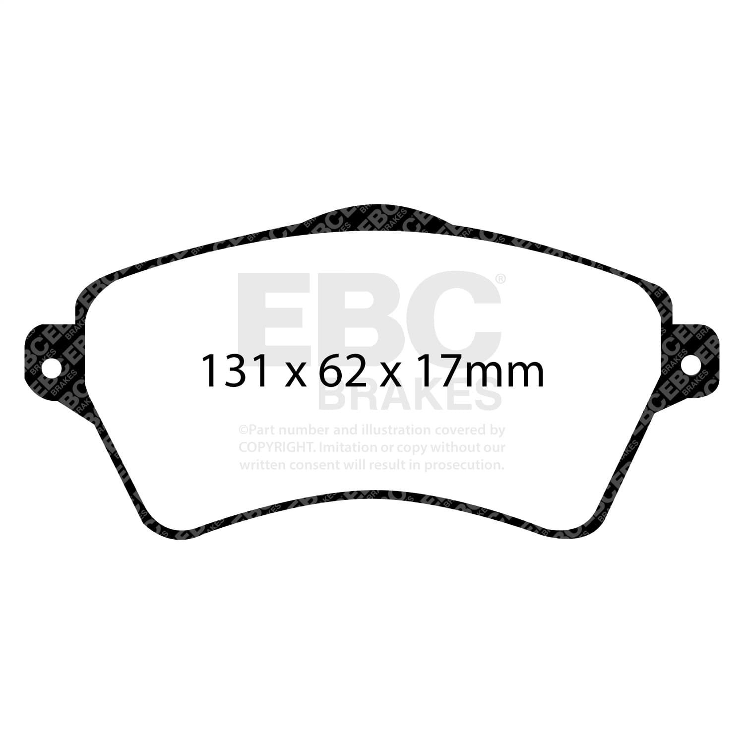 EBC Brakes - DP61352 - Disc Brake Pad image 2