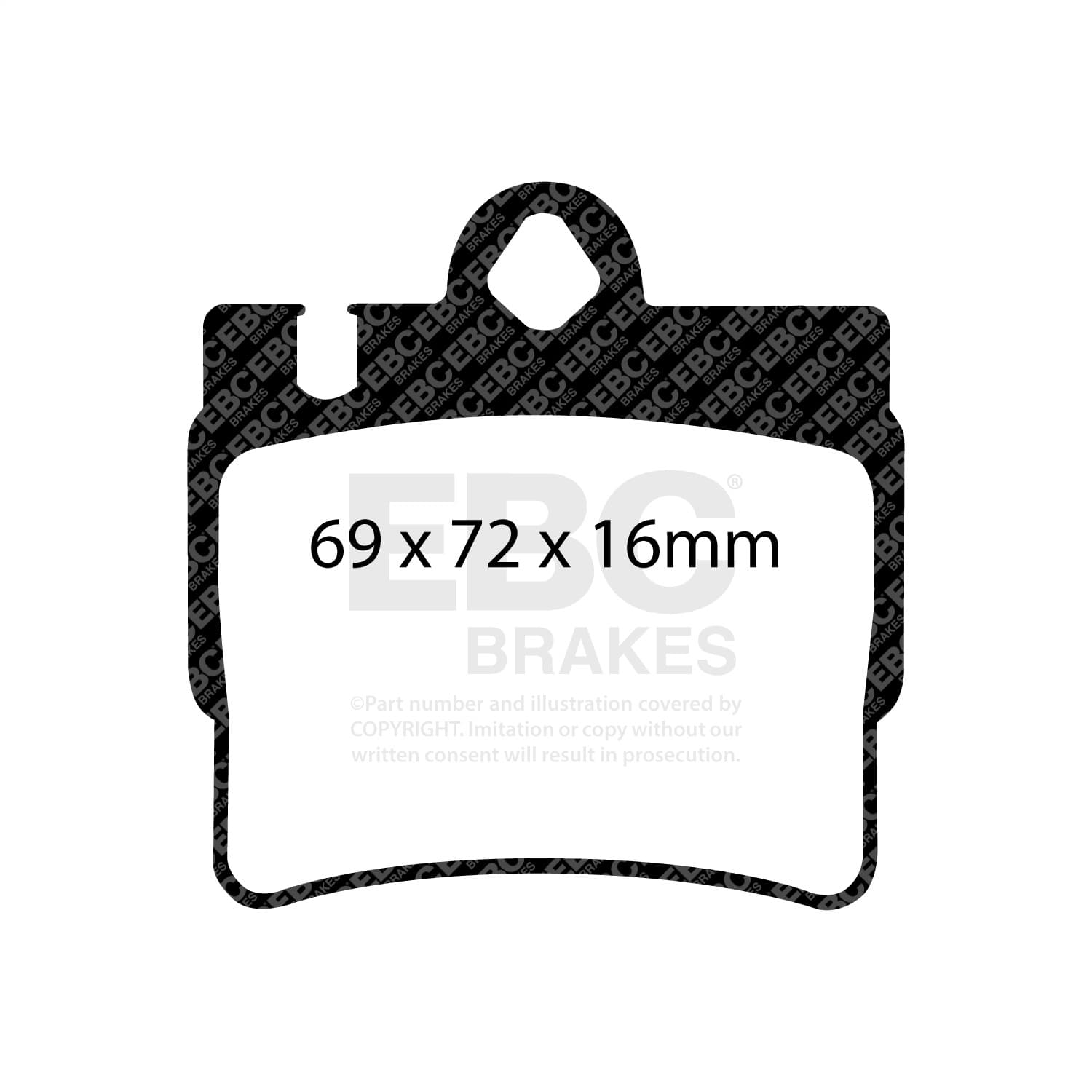 EBC Brakes - DP31364C - Disc Brake Pad image 1