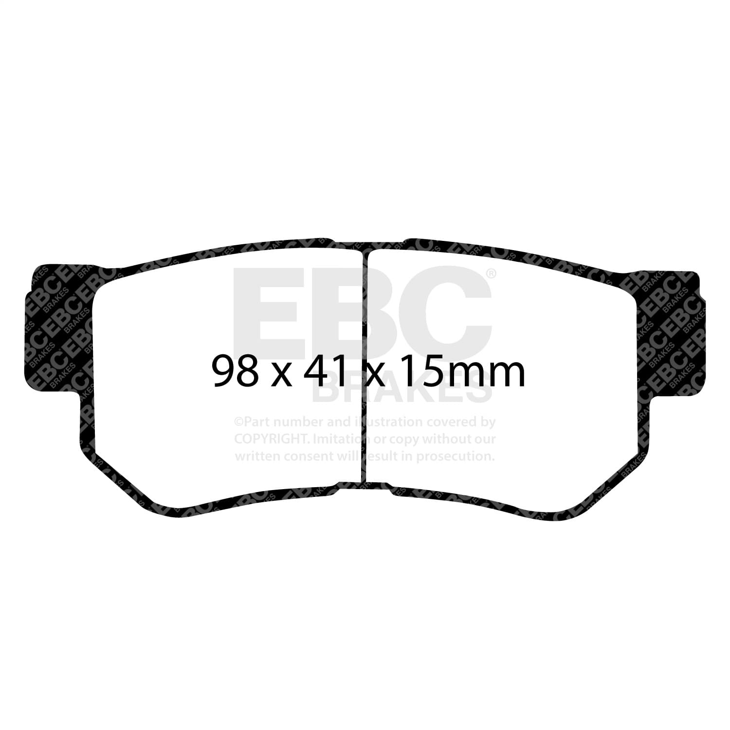 EBC Brakes - DP21392 - Disc Brake Pad image 2