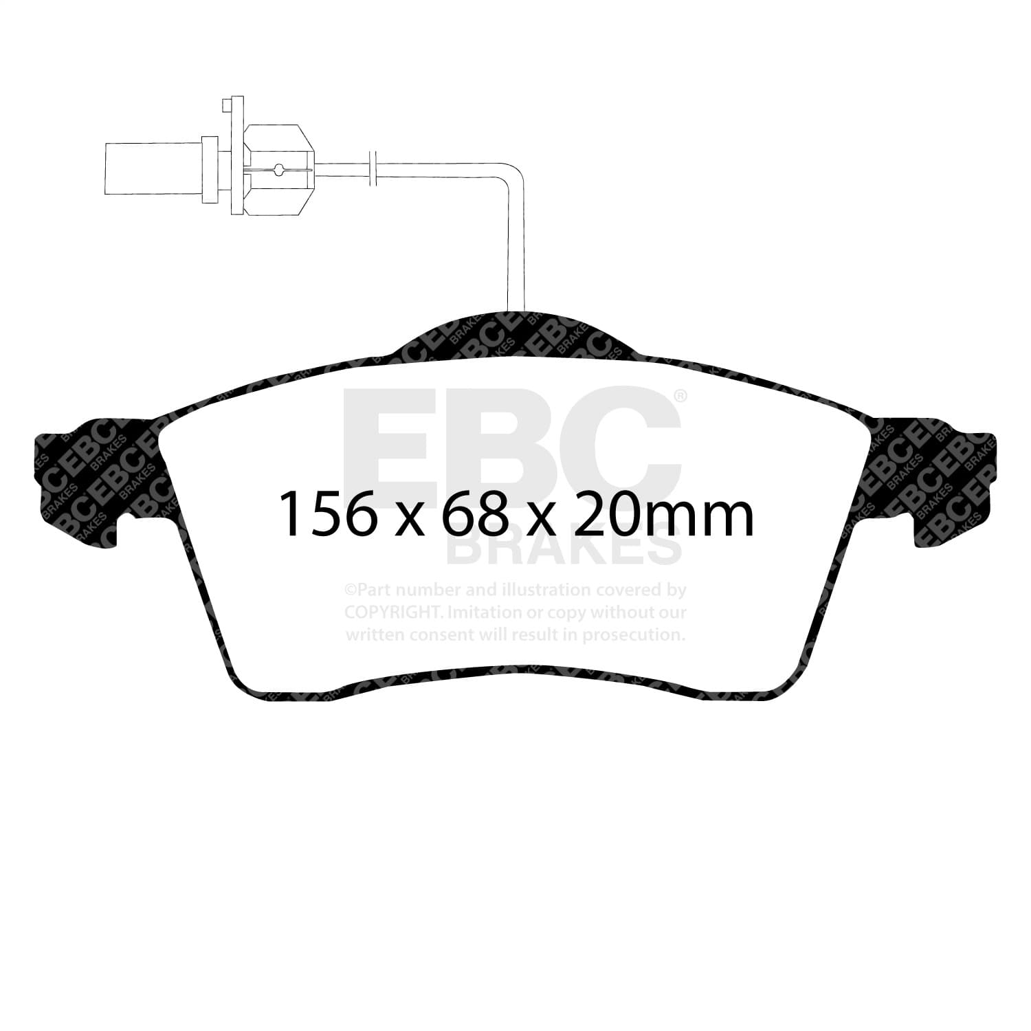 EBC Brakes - UD7051 - Disc Brake Pad image 2