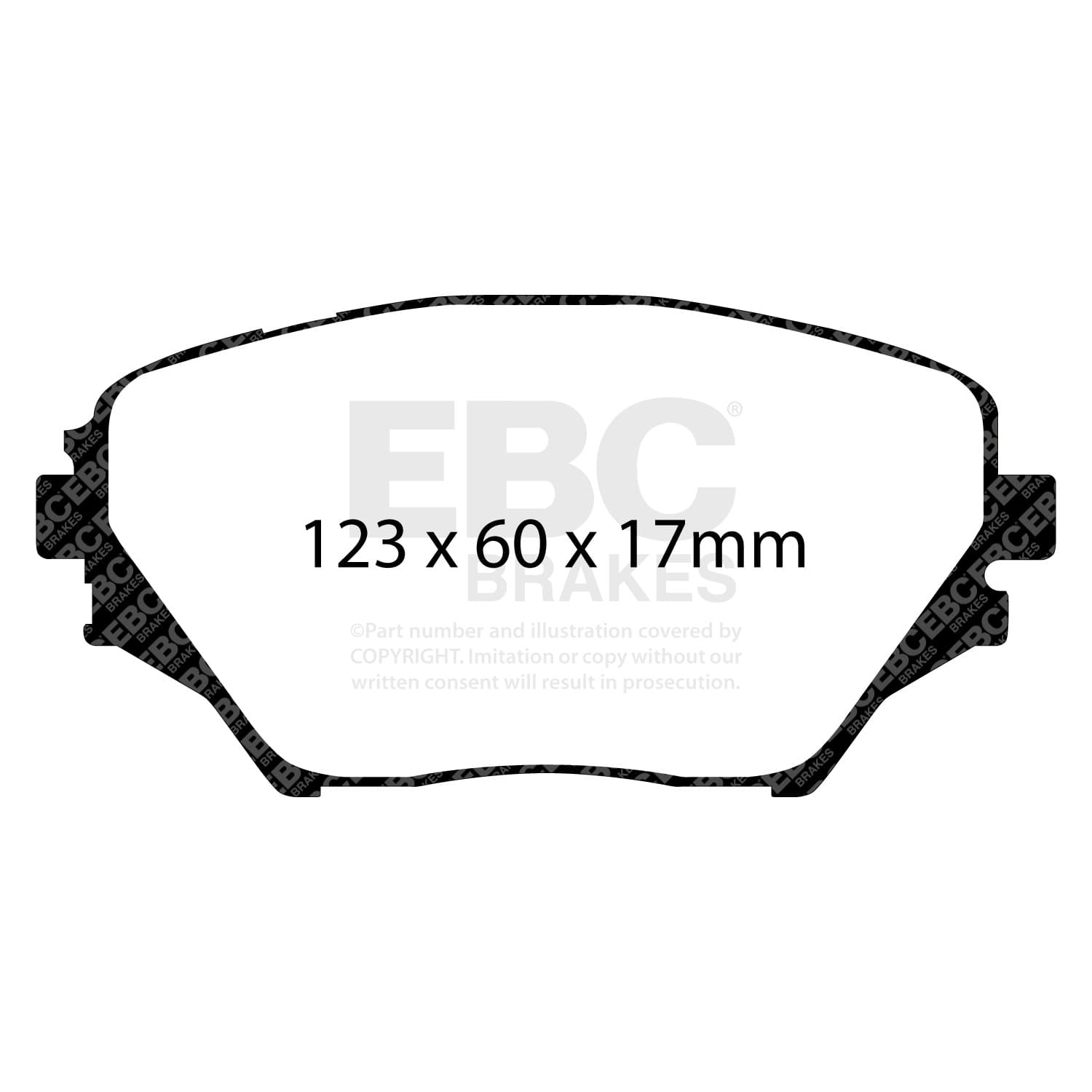EBC Brakes - DP61402 - Disc Brake Pad image 2