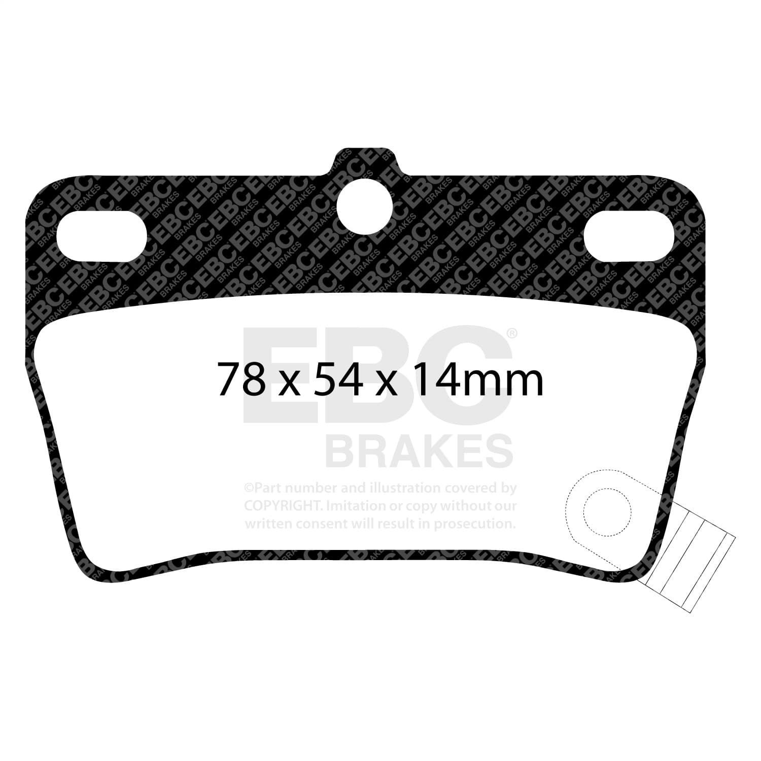 EBC Brakes - DP61403 - Disc Brake Pad image 5